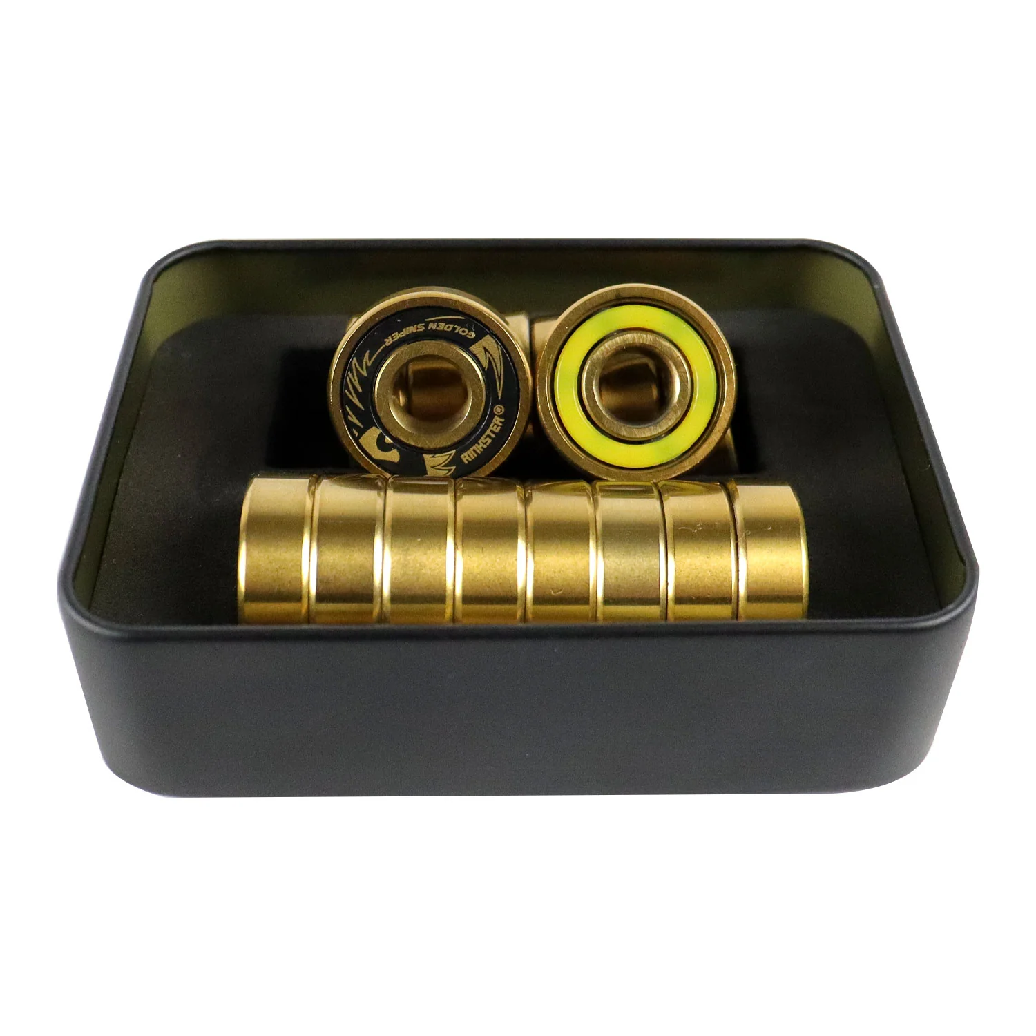 Rinkster Roller Hockey Bearings Golden Sniper 6Si3N4 Set of 16 - Image 3