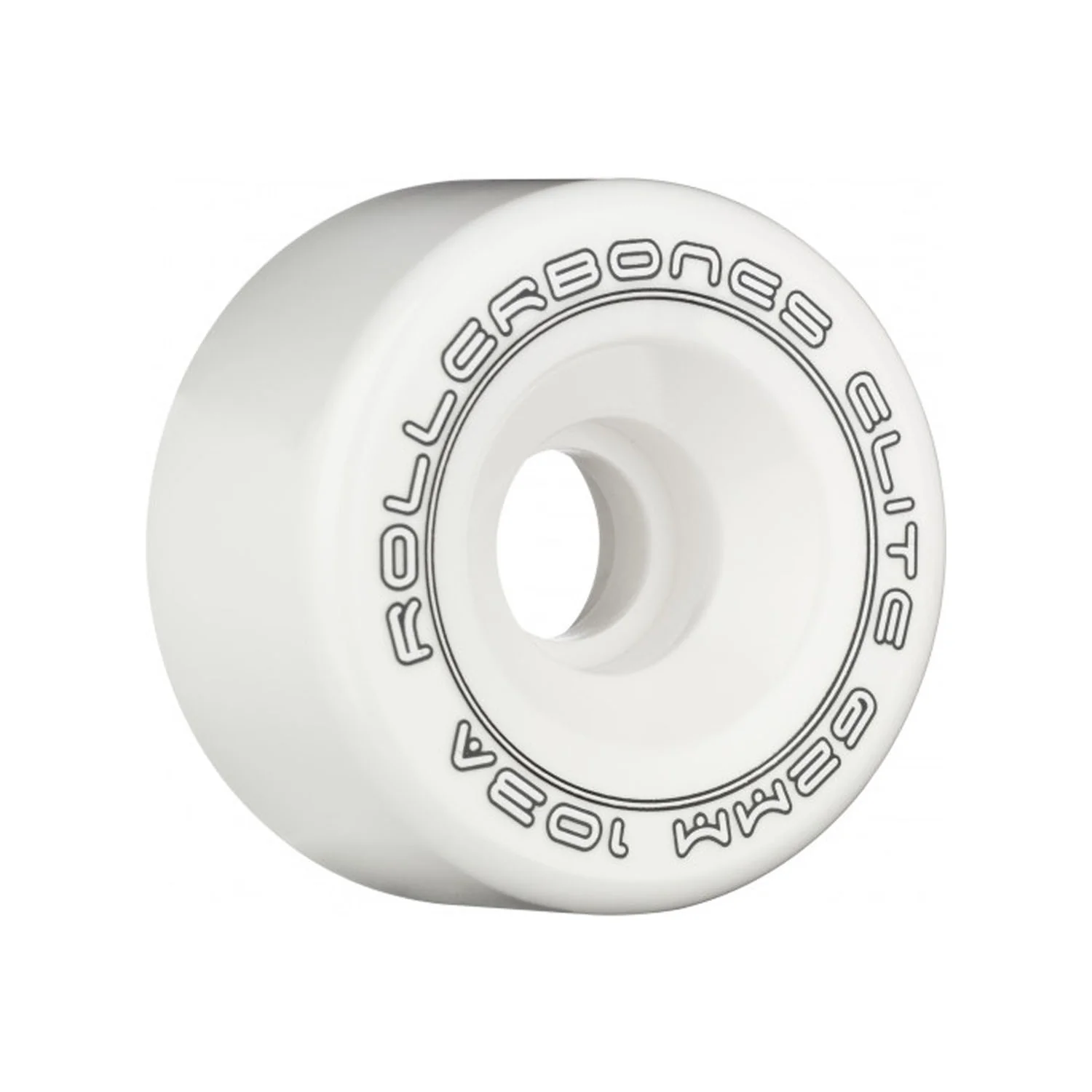 Rollerbones Quad Skate Wheels 62mm x 30mm Elite 103A 8-Pack White - Image 2