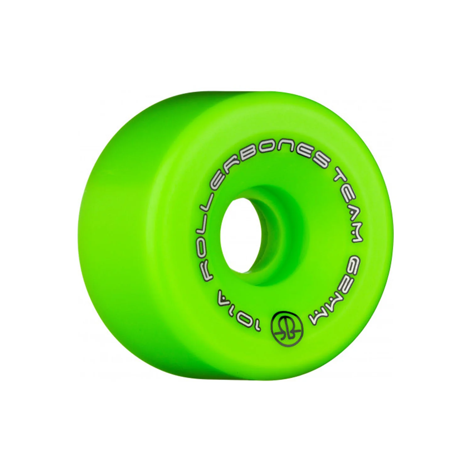 Rollerbones Quad Skate Wheels 62mm x 30mm Logo 101A 8-Pack Green - Image 2