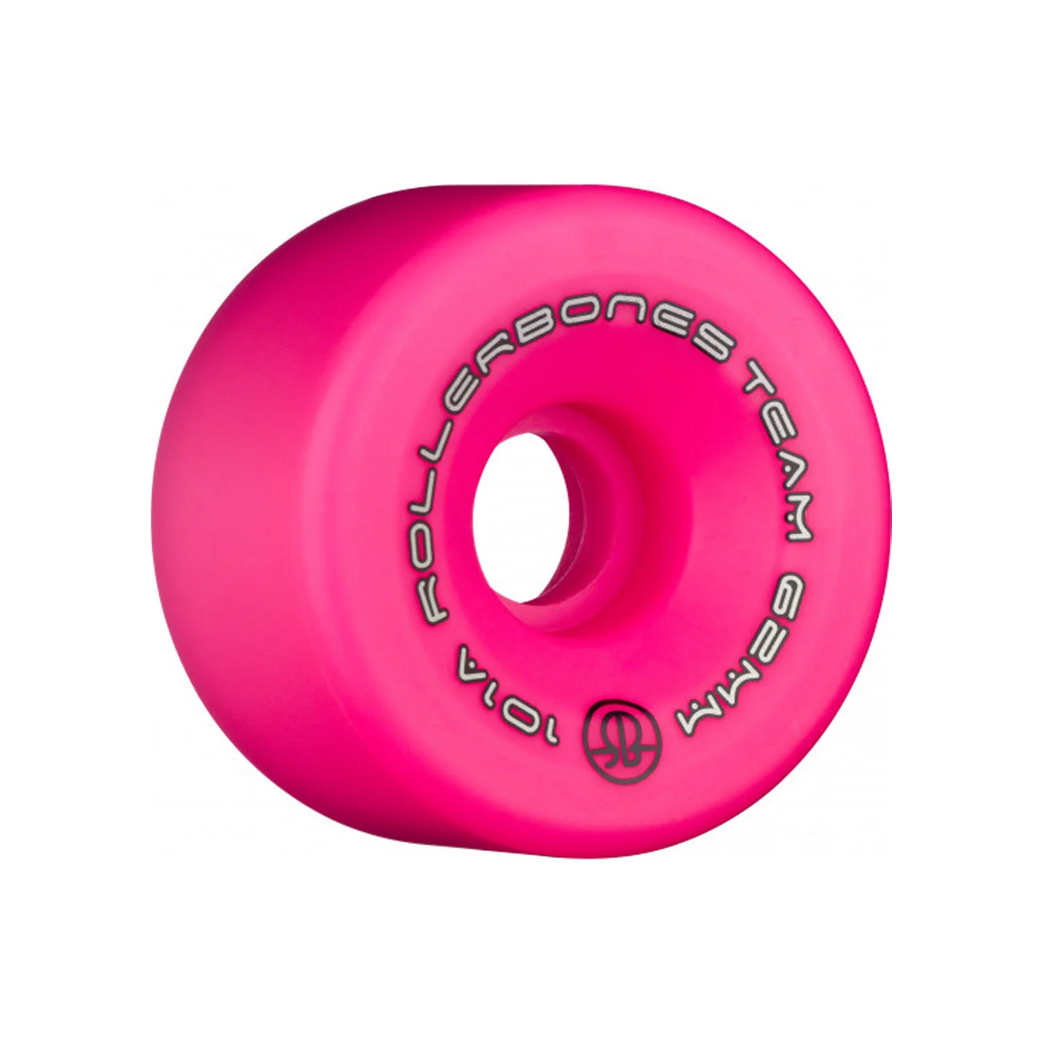 Rollerbones Quad Skate Wheels 62mm x 30mm Logo 101A 8-Pack Pink - Image 2