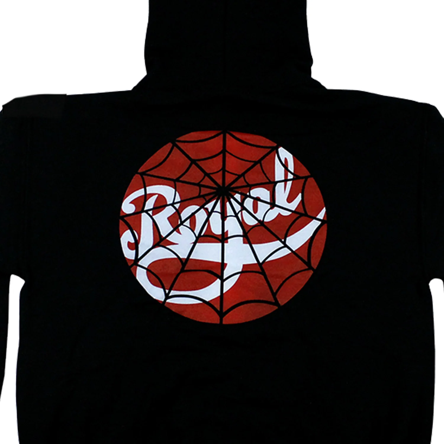 Royal Zip Hood Sweatshirt SPIDERWEB BLACK - Image 2