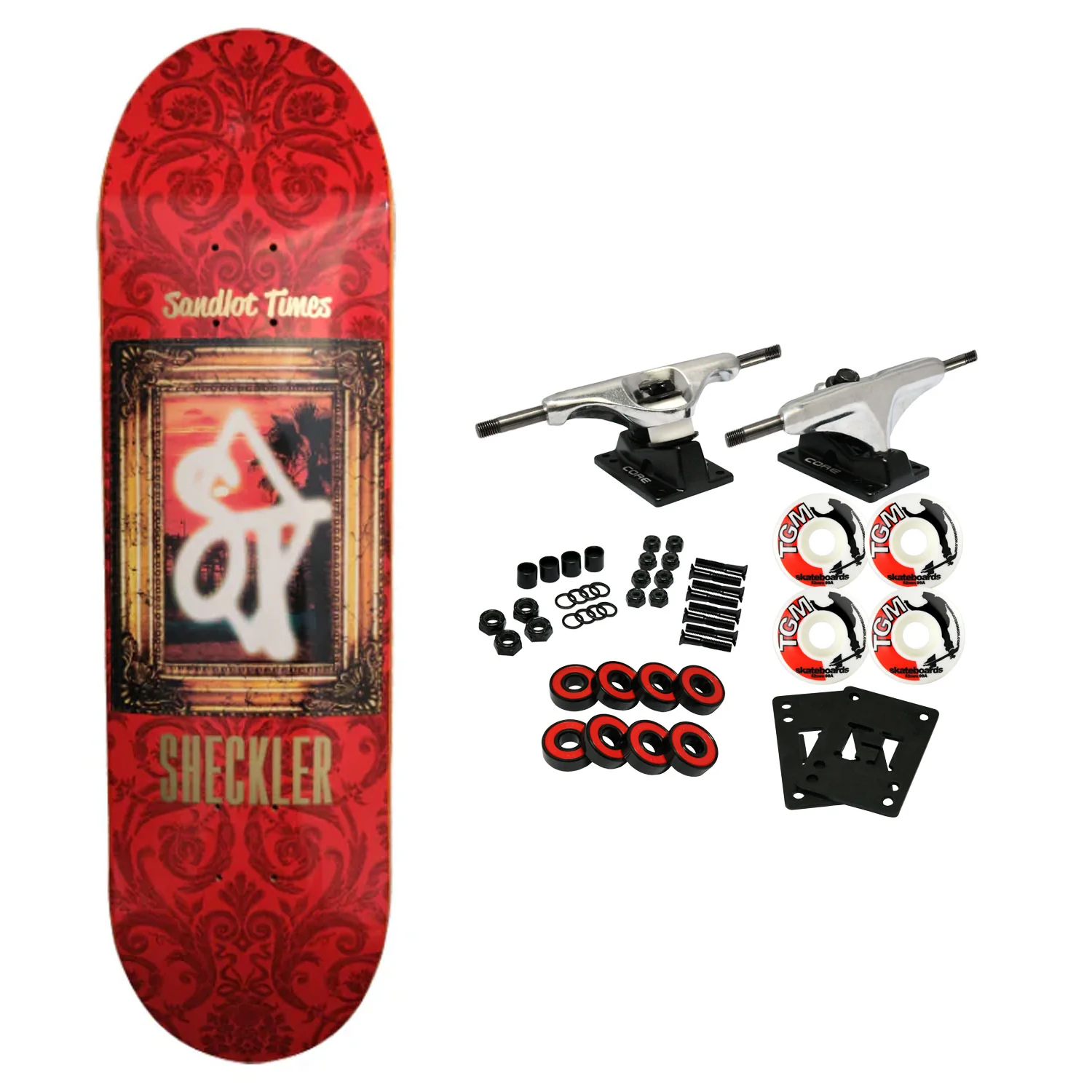 Sandlot Times Skateboard Complete Ryan Sheckler Hall of Fame 8.5" x 31.25"