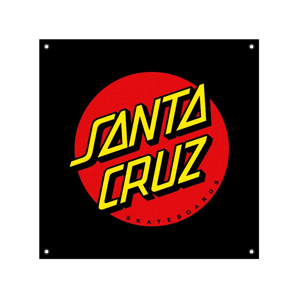 Santa Cruz Banner Classic Dot Black 36" x 36"