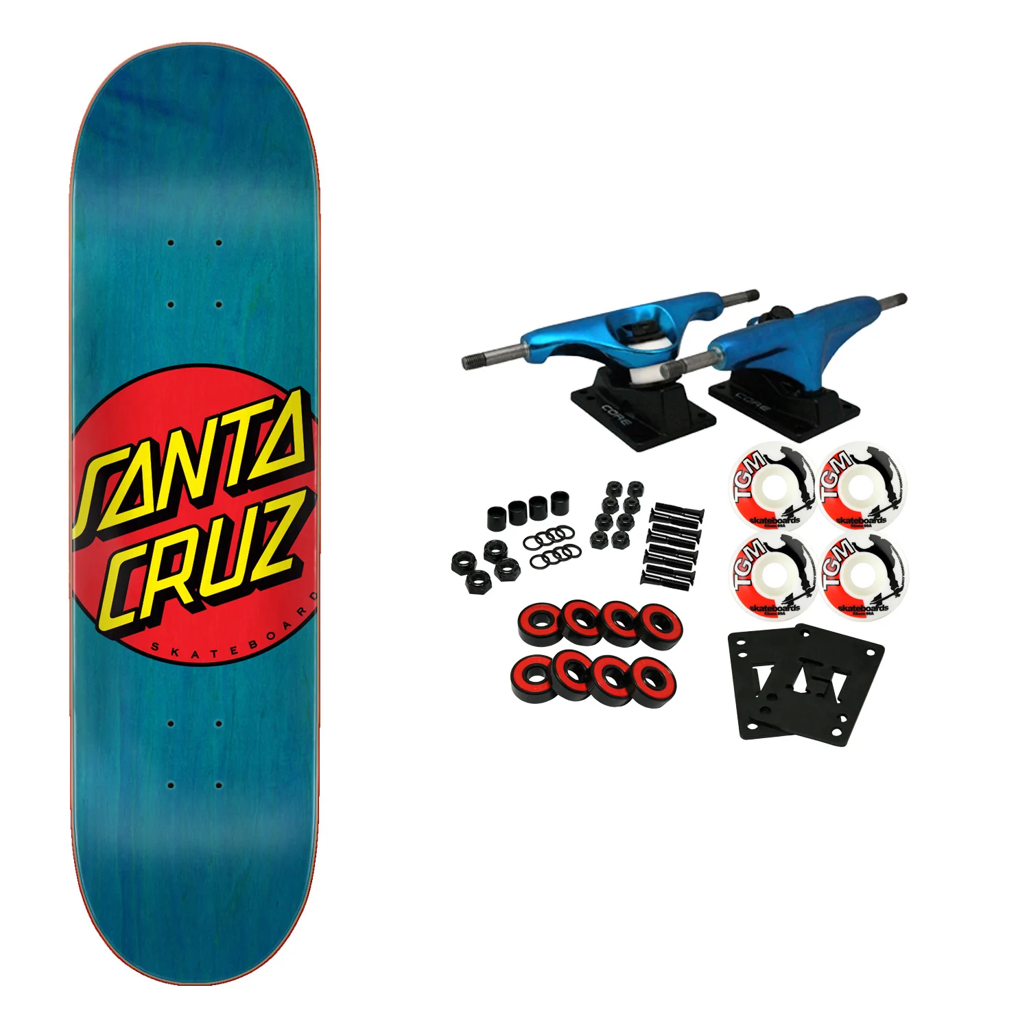 Santa Cruz Complete Classic Dot Blue 8.5" x 32.2"