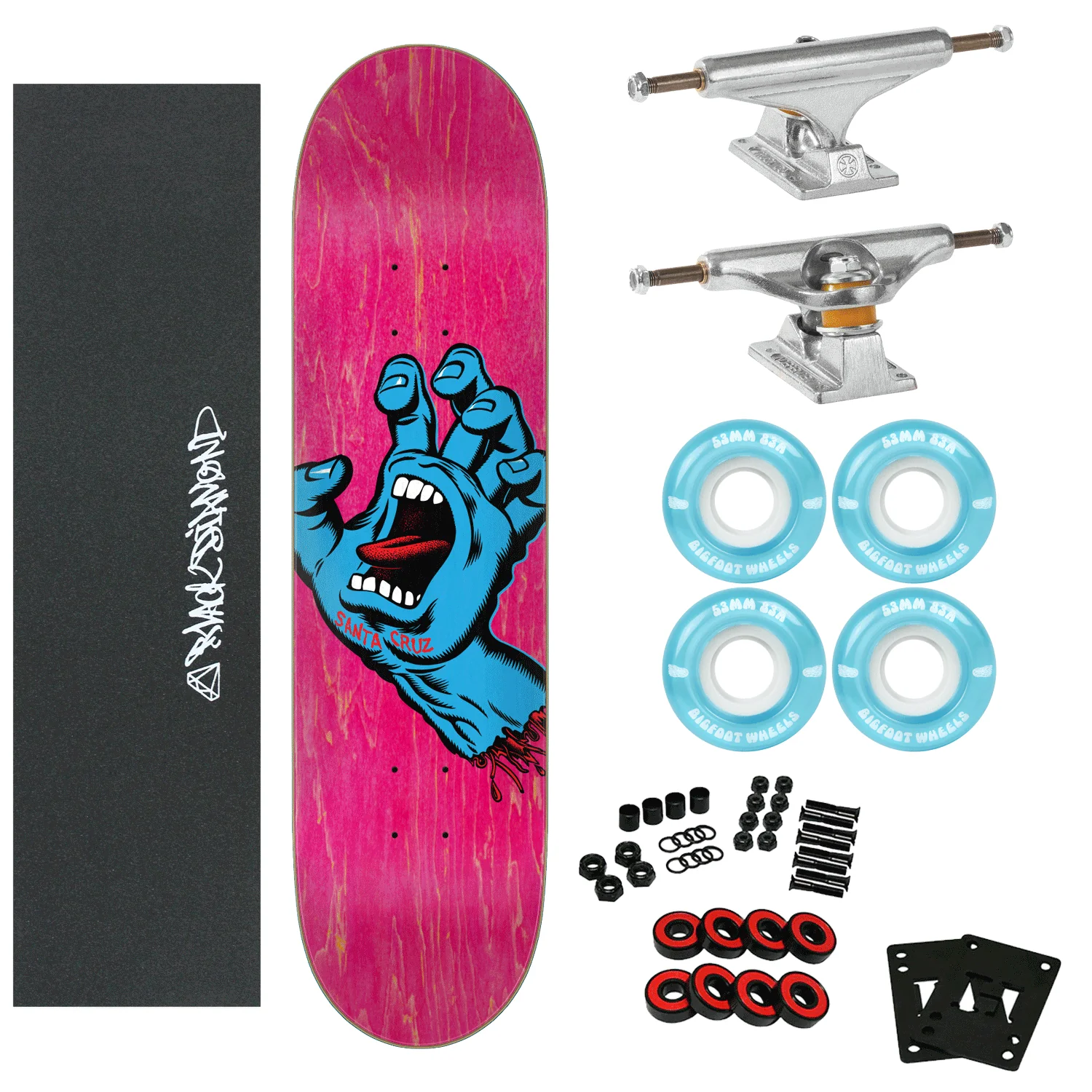 Santa Cruz Complete Screaming Hand 7.8" W/Independent & Soft Wheels