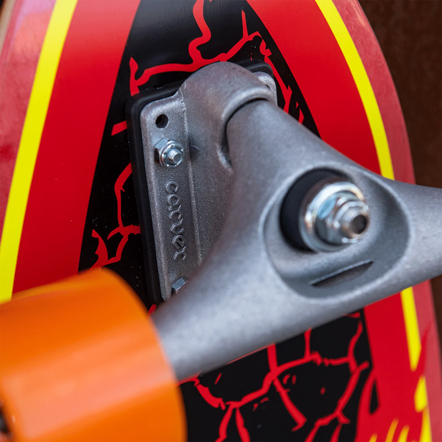 Santa Cruz Flame Dot Shark Surf Skate 9.85" x 31.52" - Image 4