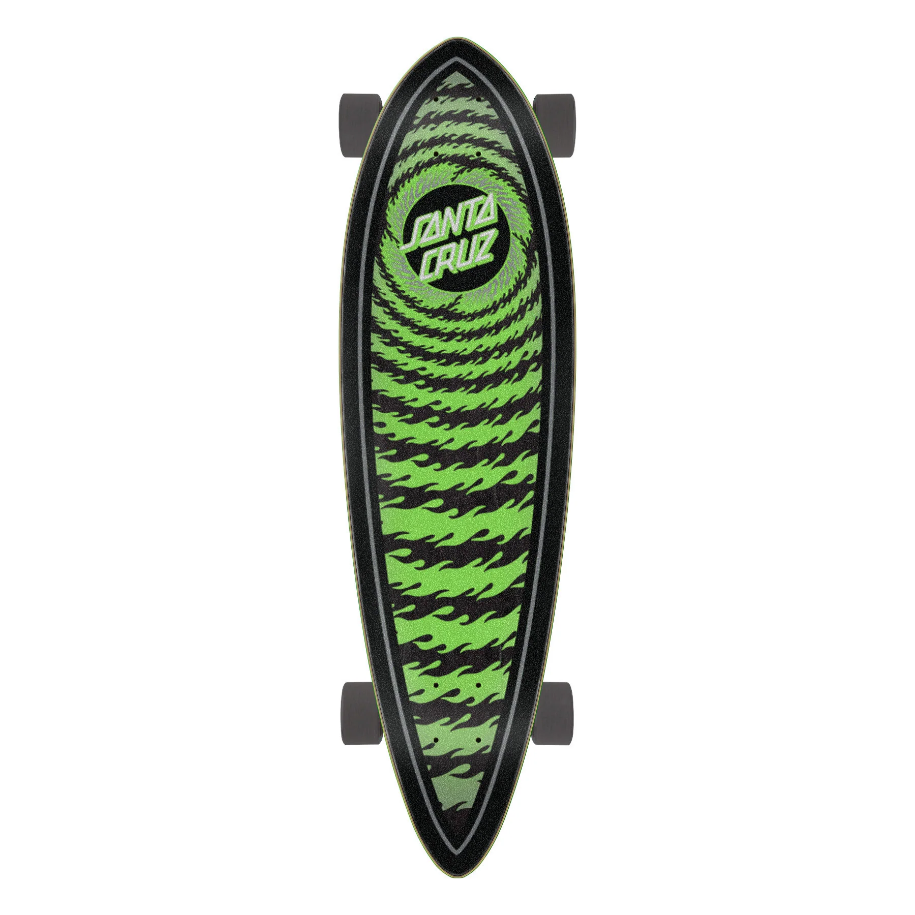 Santa Cruz Longboard Complete Flame Ringed Dot Pintail 9.2" x 33" - Image 3