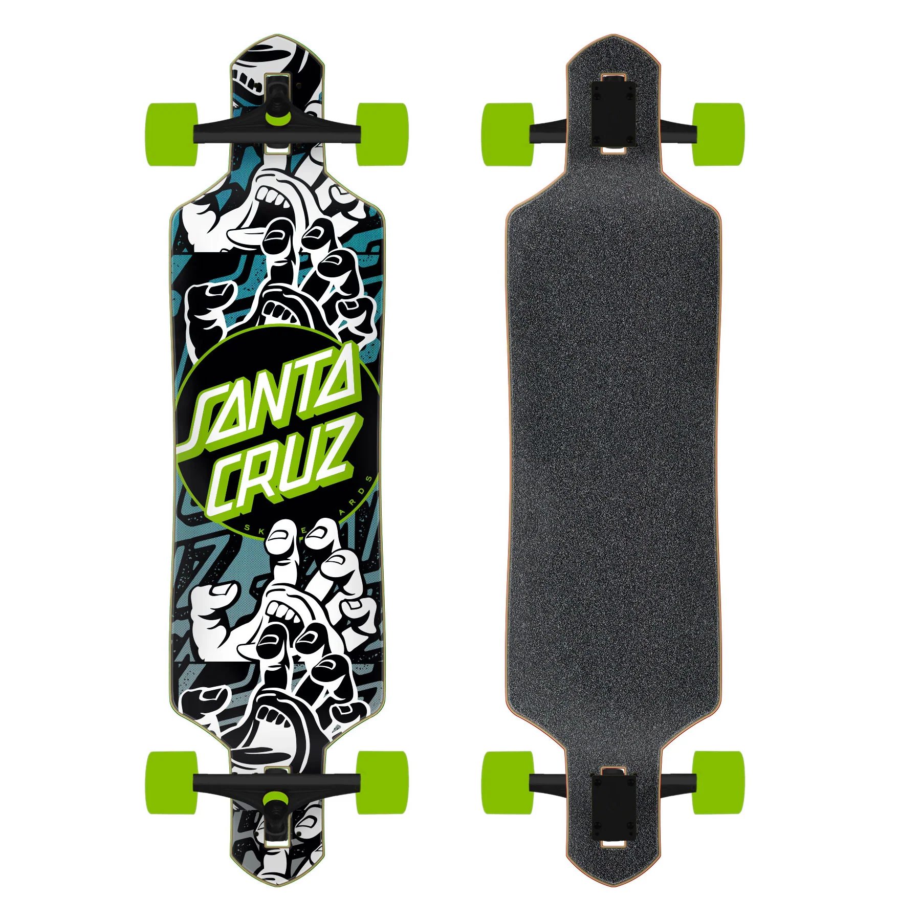 Santa Cruz Longboard Complete Handled Dot Drop Thru 9.0" x 36"