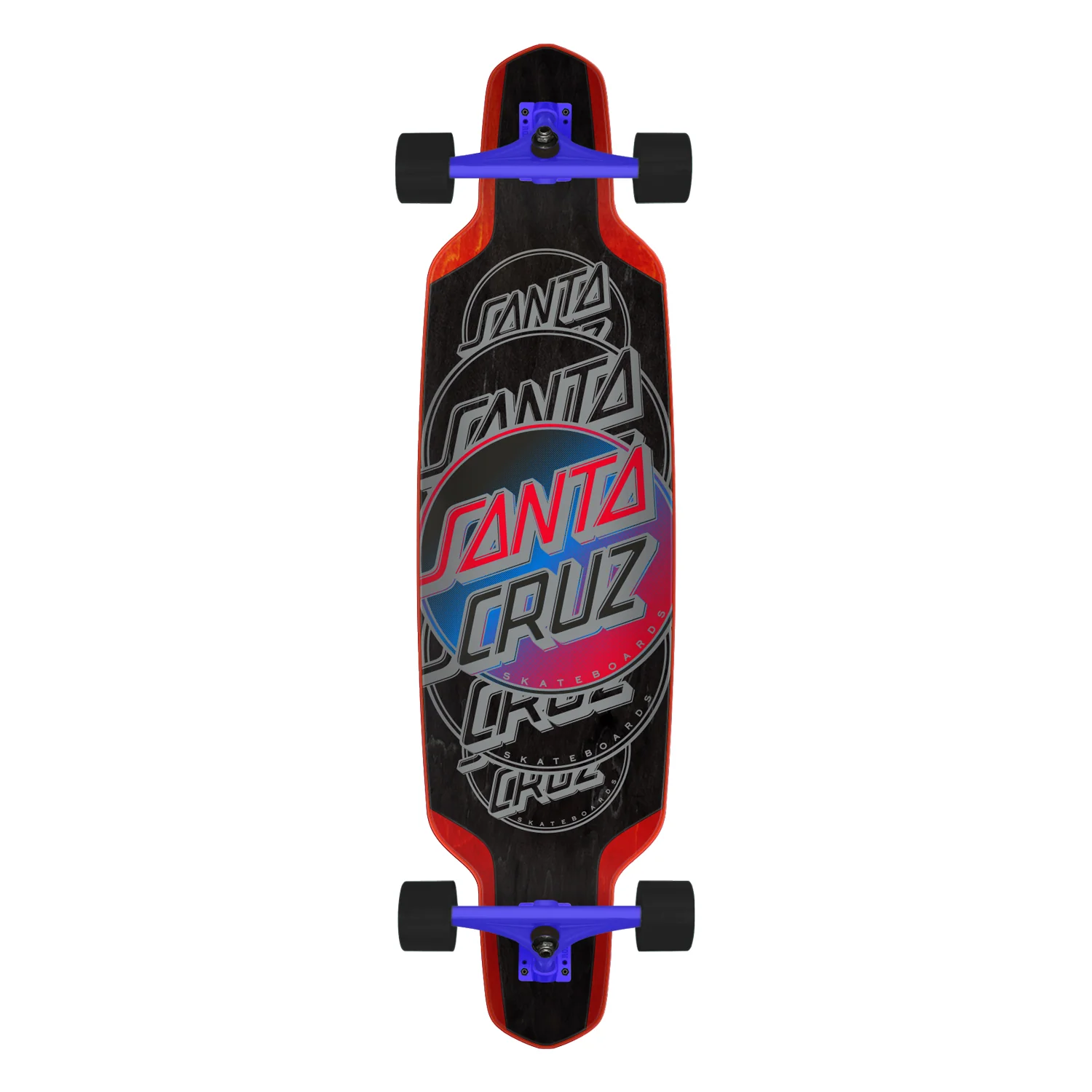 Santa Cruz Longboard Contra Eclipse Drop Down Black 9.5" x 37.52"