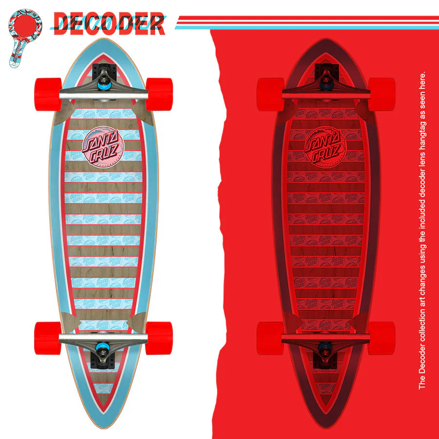 Santa Cruz Longboard Decoder Wave Pintail 9.20" x 33" - Image 3