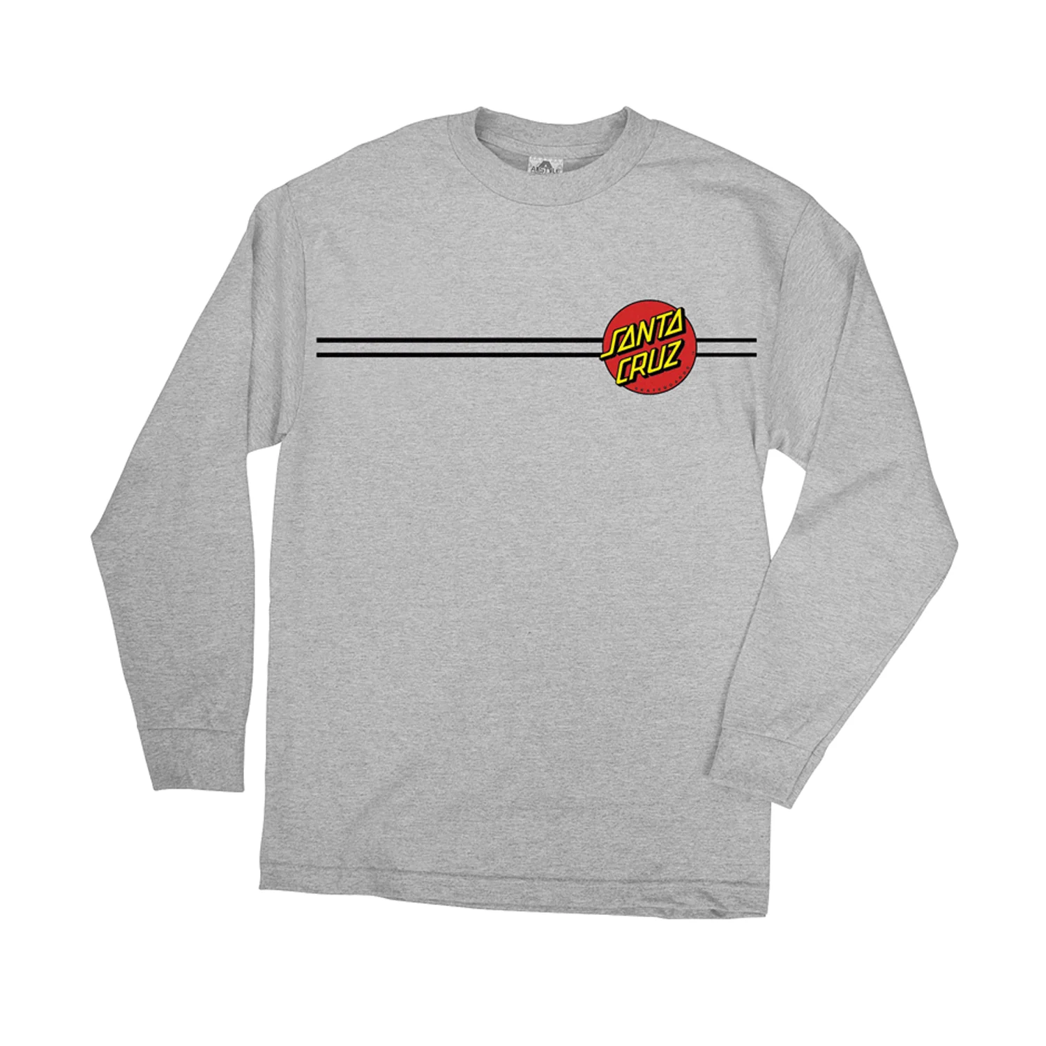 Santa Cruz Longsleeve Shirt Classic Dot Athletic Heather Mens - Image 2
