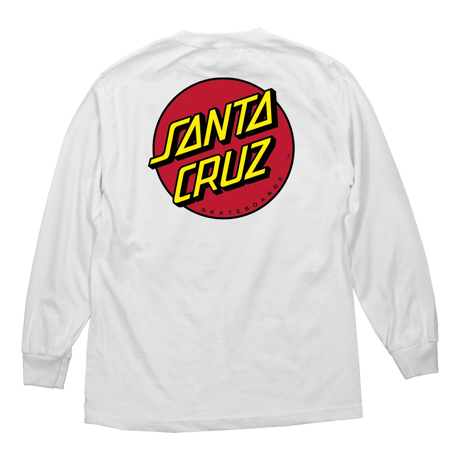 Santa Cruz Longsleeve Shirt Classic Dot White - Image 2