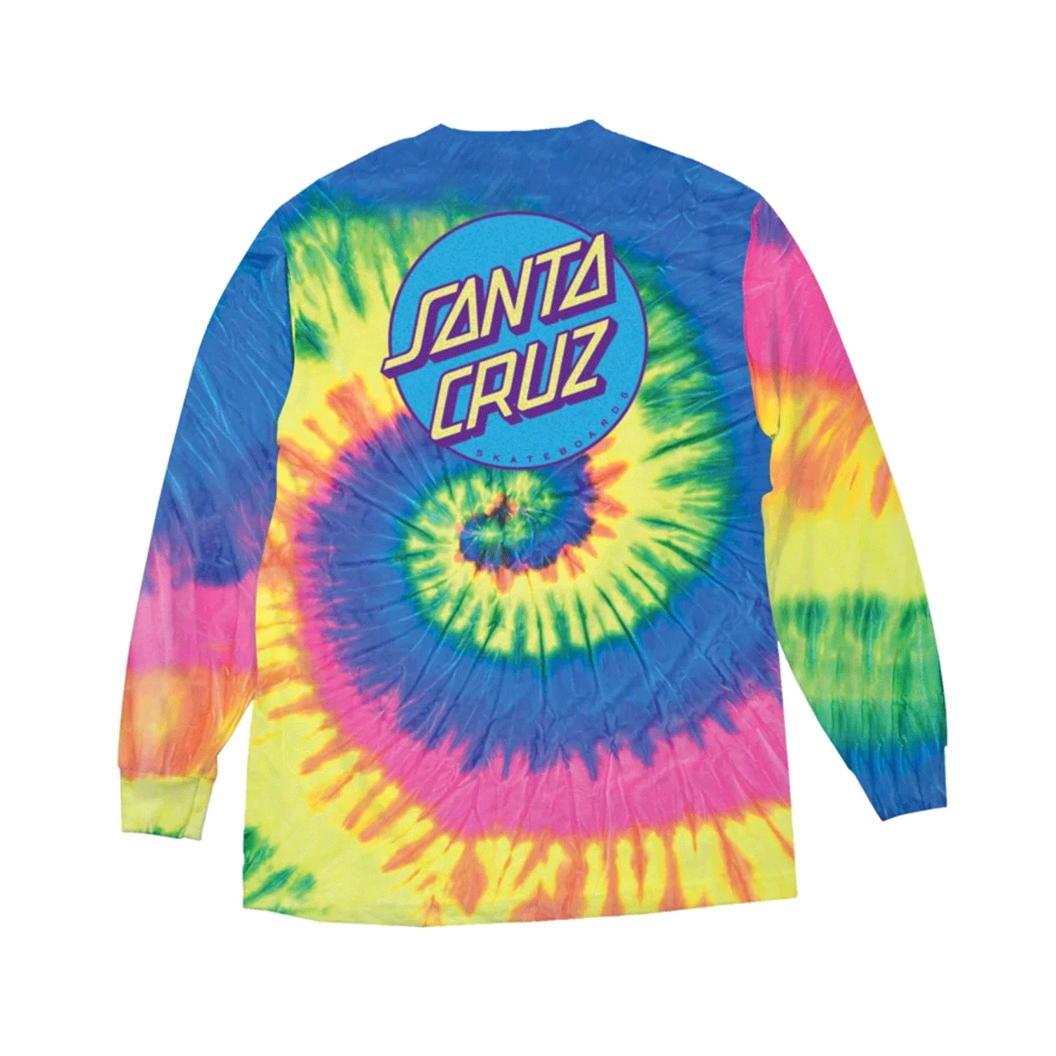Santa Cruz Longsleeve Shirt Other Dot Neon Rainbow/Blue/Purple - Image 2