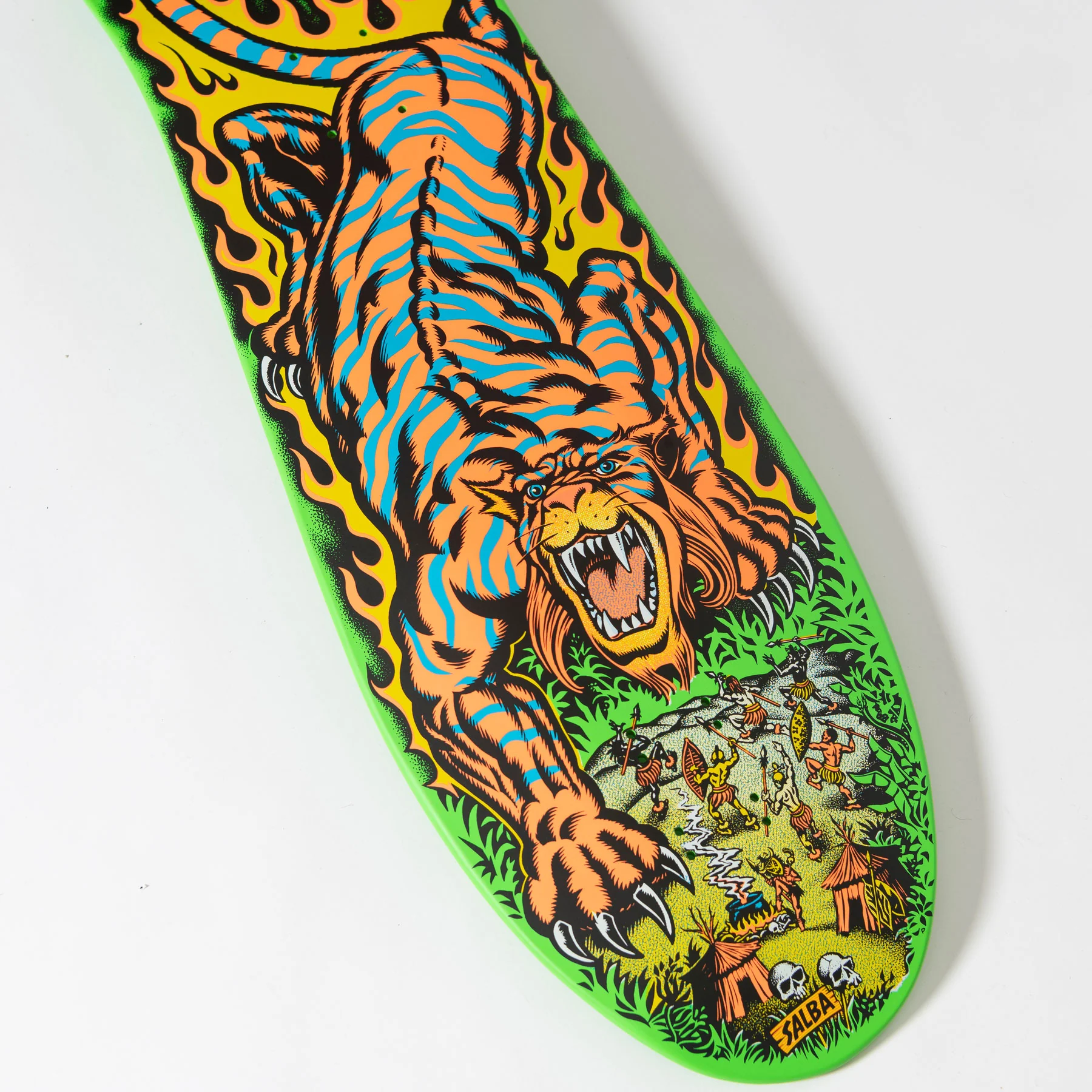 Santa Cruz Old School Skateboard Deck Salba Tiger Re-Issue 10.3" x 31.1" - Image 3