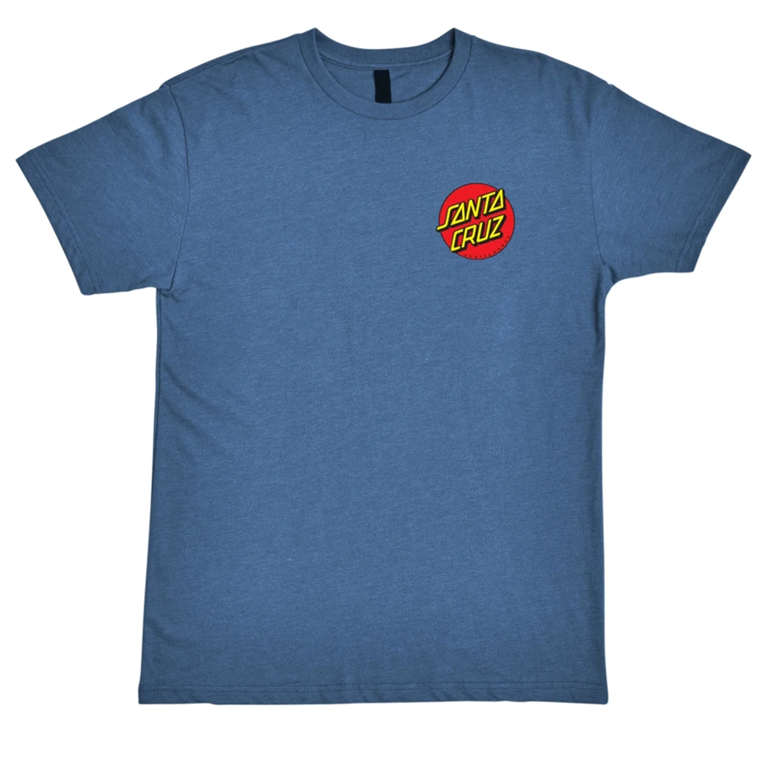 Santa Cruz Shirt Classic Dot Chest Heather Cool Blue