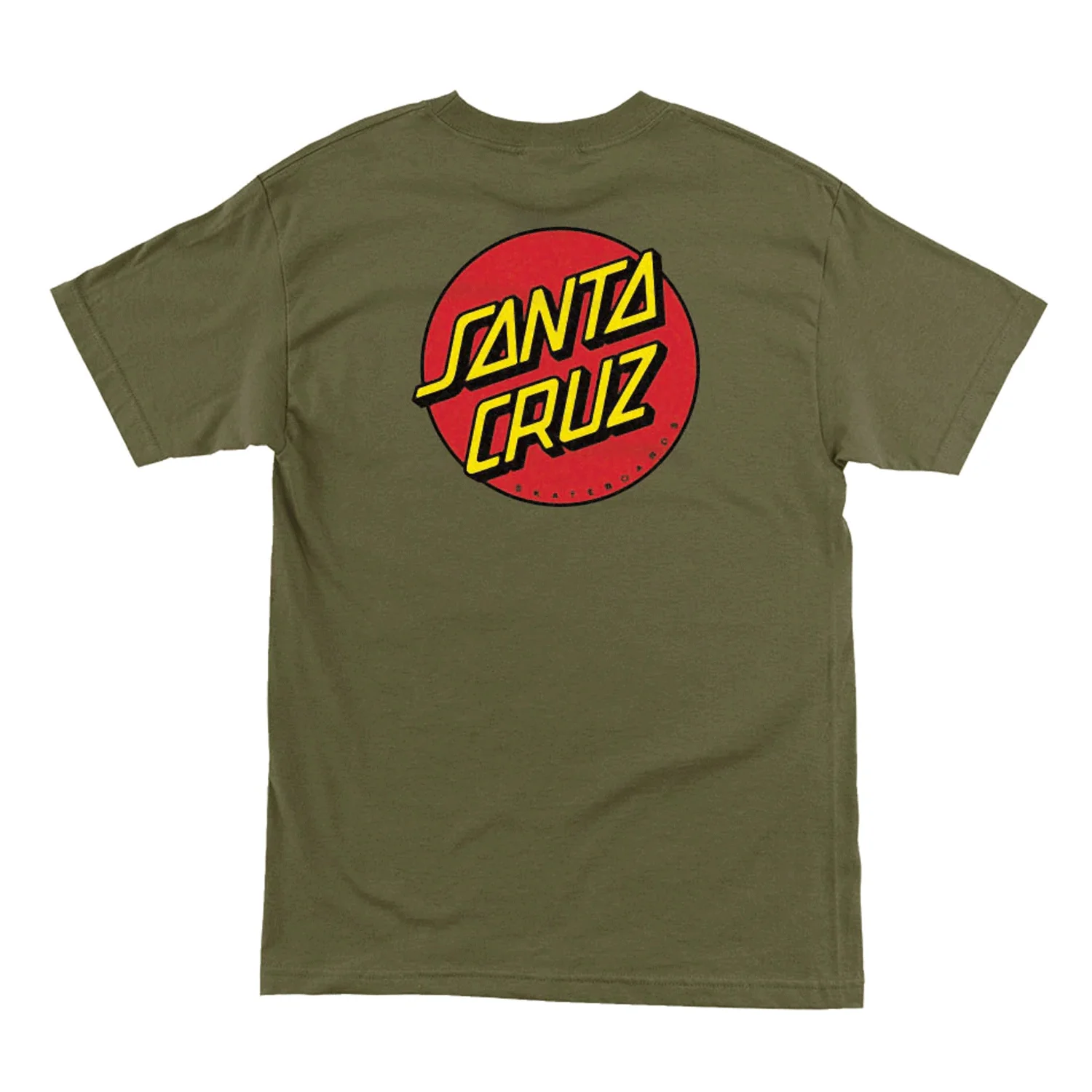 Santa Cruz Shirt Classic Dot Chest Military Green - Image 2
