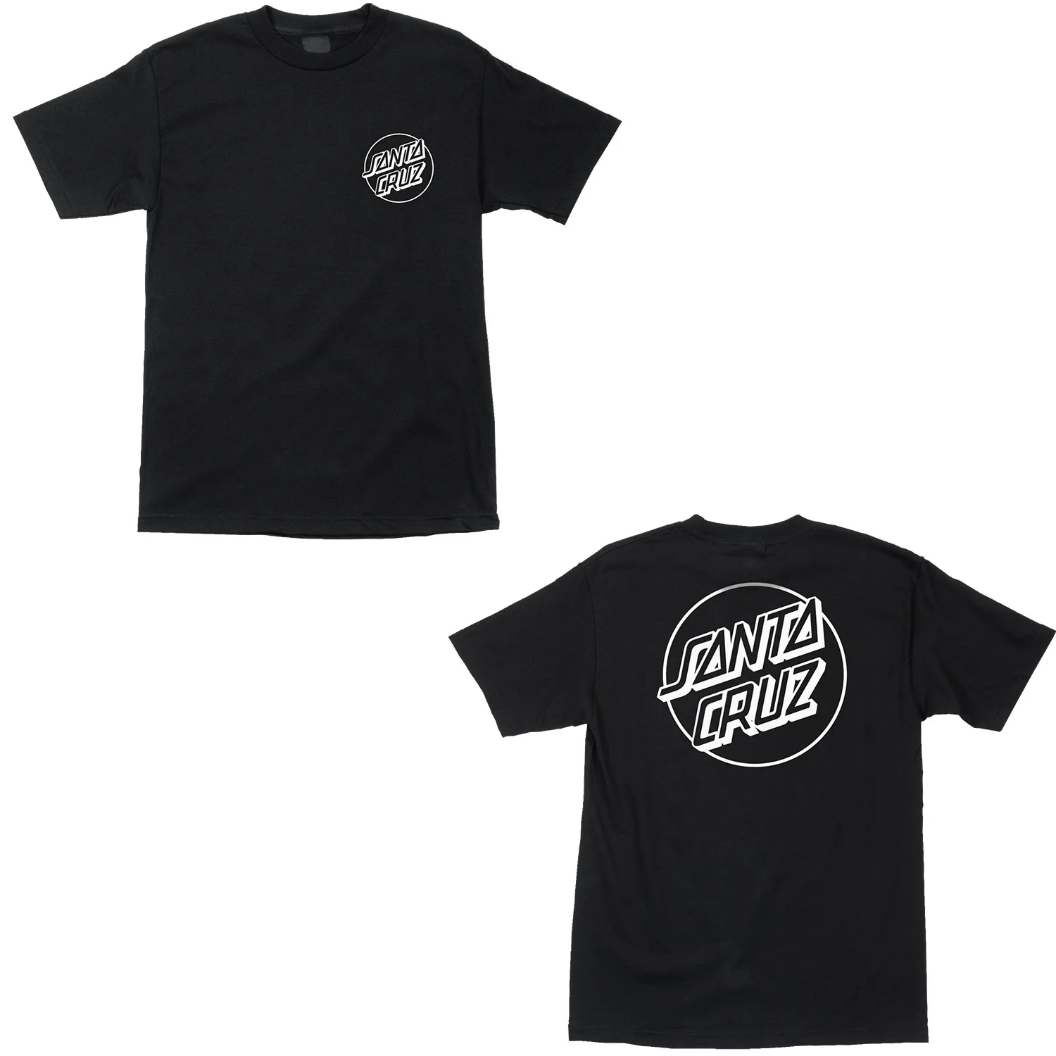 Santa Cruz Shirt Opus Dot Black/White