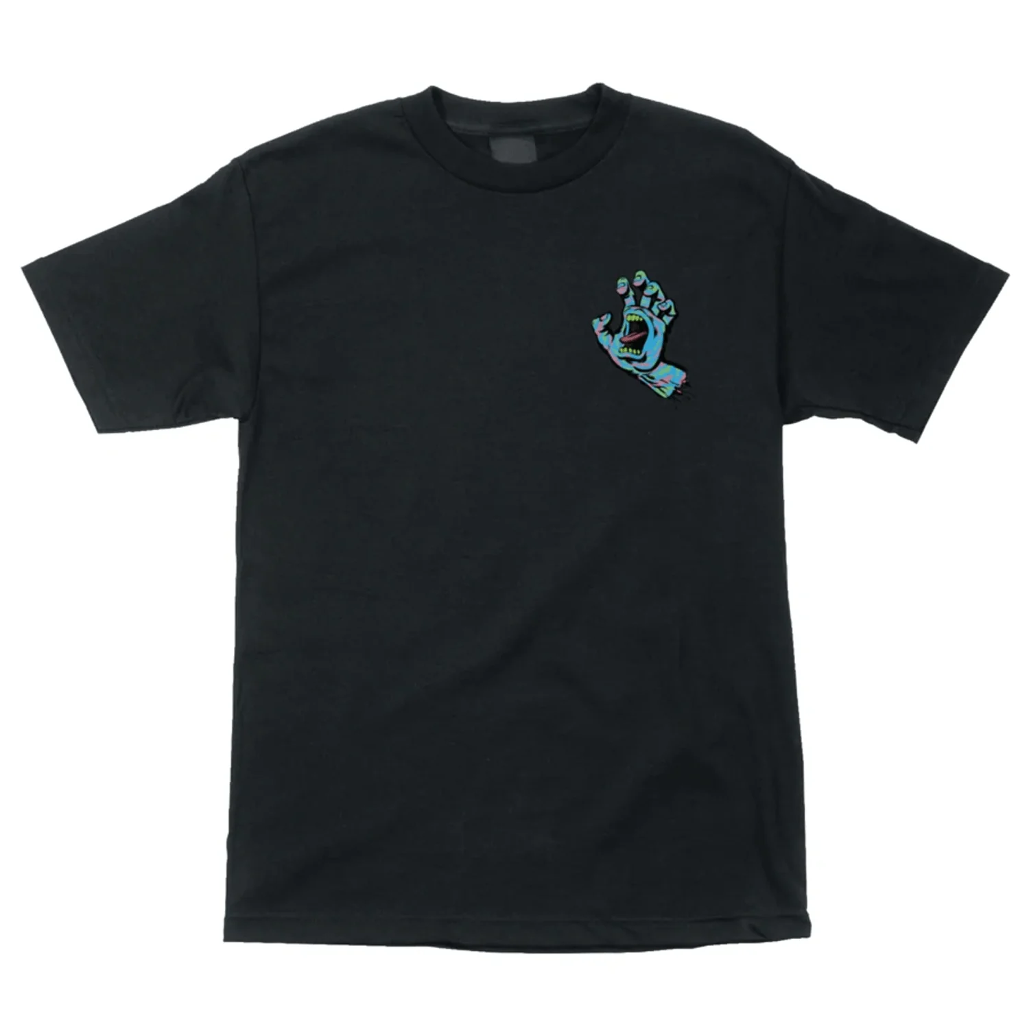 Santa Cruz Shirt Spiral Strip Hand Black