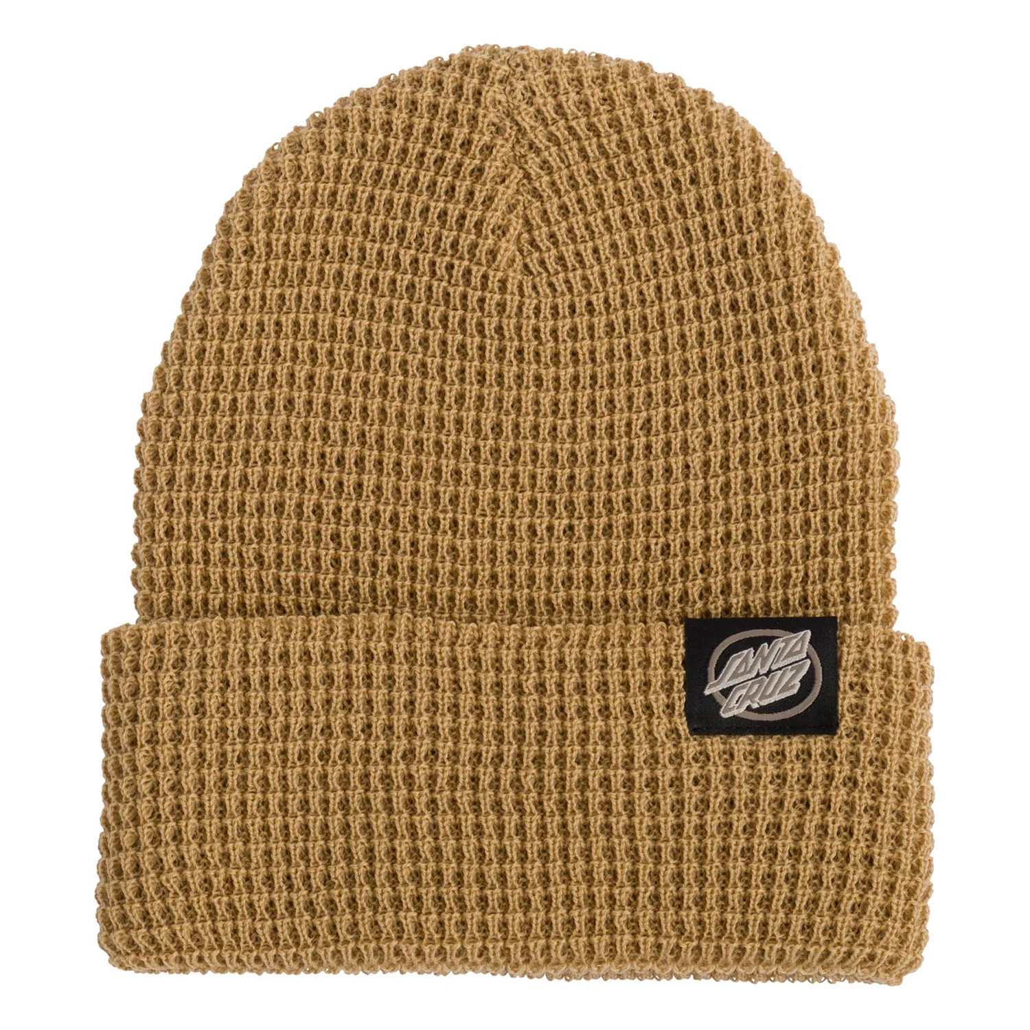 Santa Cruz Skateboard Beanie MFG Oval Dot Long Shoreman Dark Sand OS