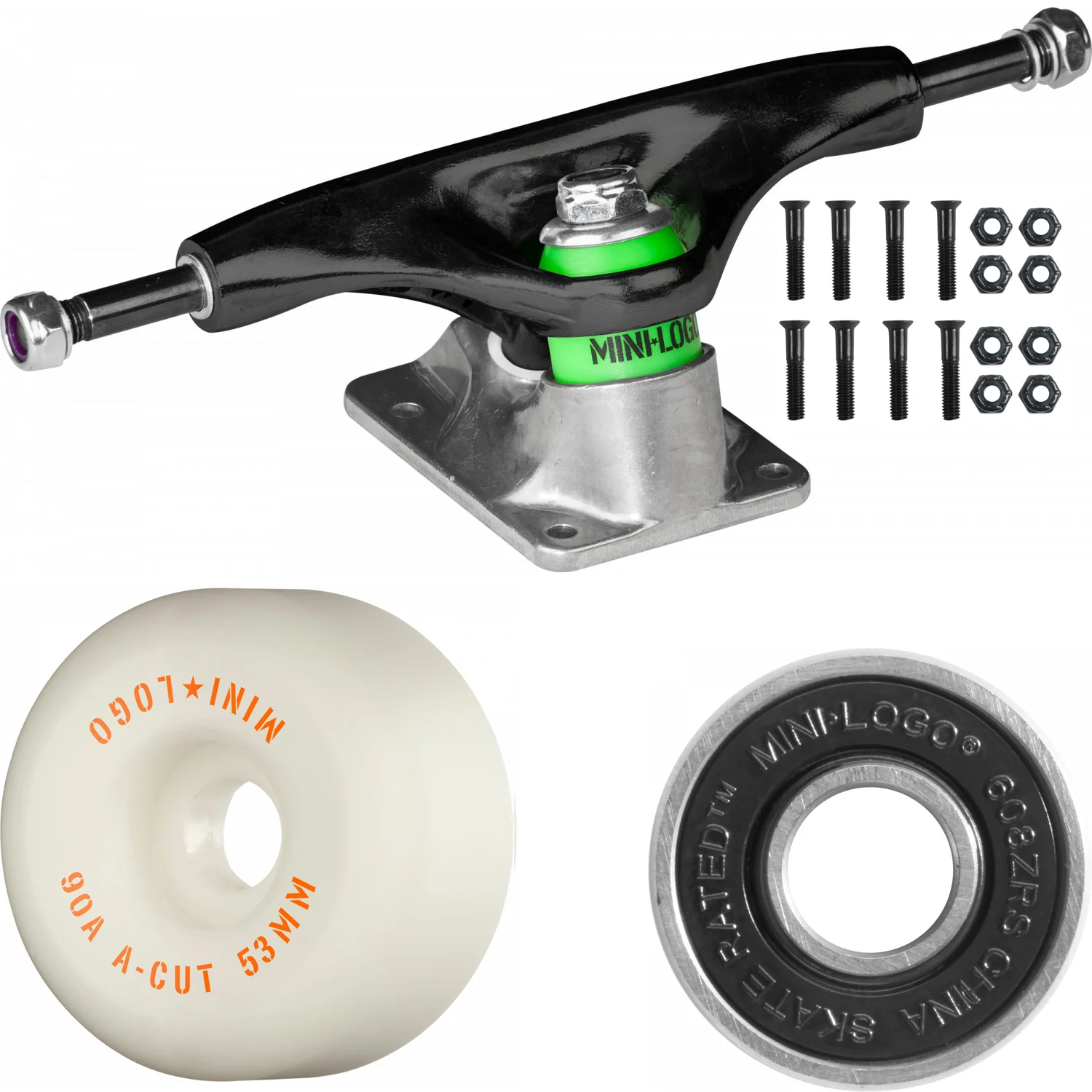 Santa Cruz Skateboard Classic Dot Yellow 7.75" x 31.61" with Powell Mini Logo Package - Image 4