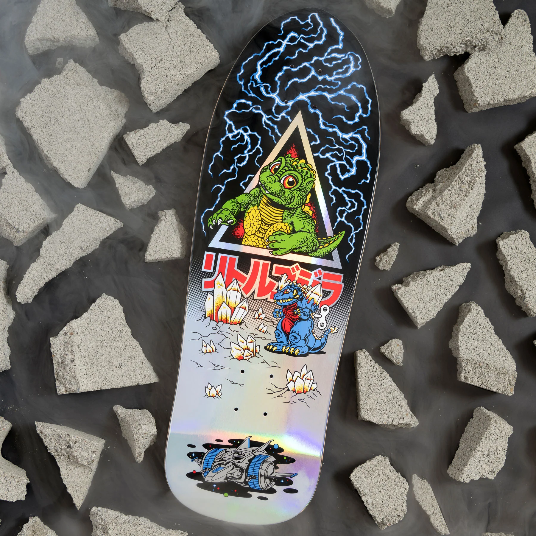 Santa Cruz Skateboard Complate Godzilla Jr. Natas - Independent Premium Upgrade - Image 3