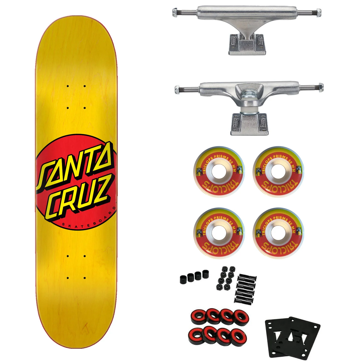 Santa Cruz Skateboard Complete Classic Dot 7.75" Independent Triclops Upgrade
