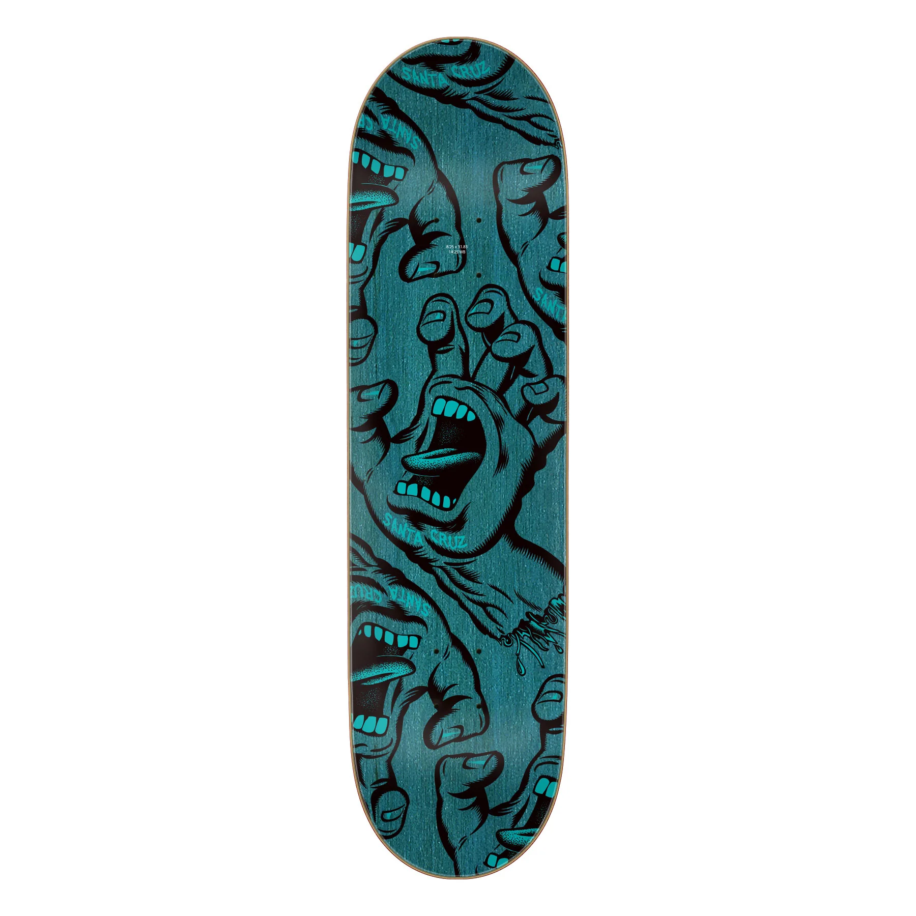 Santa Cruz Skateboard Complete Crowded Hand 8.25" x 31.83" - Image 2