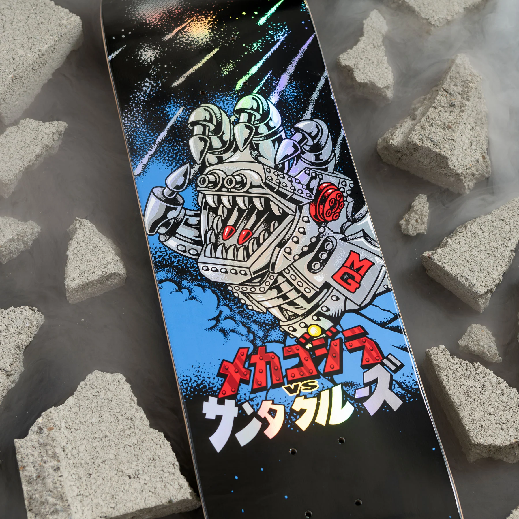 Santa Cruz Skateboard Complete Godzilla Mecha Hand 8.0" x 31.6" - Image 2
