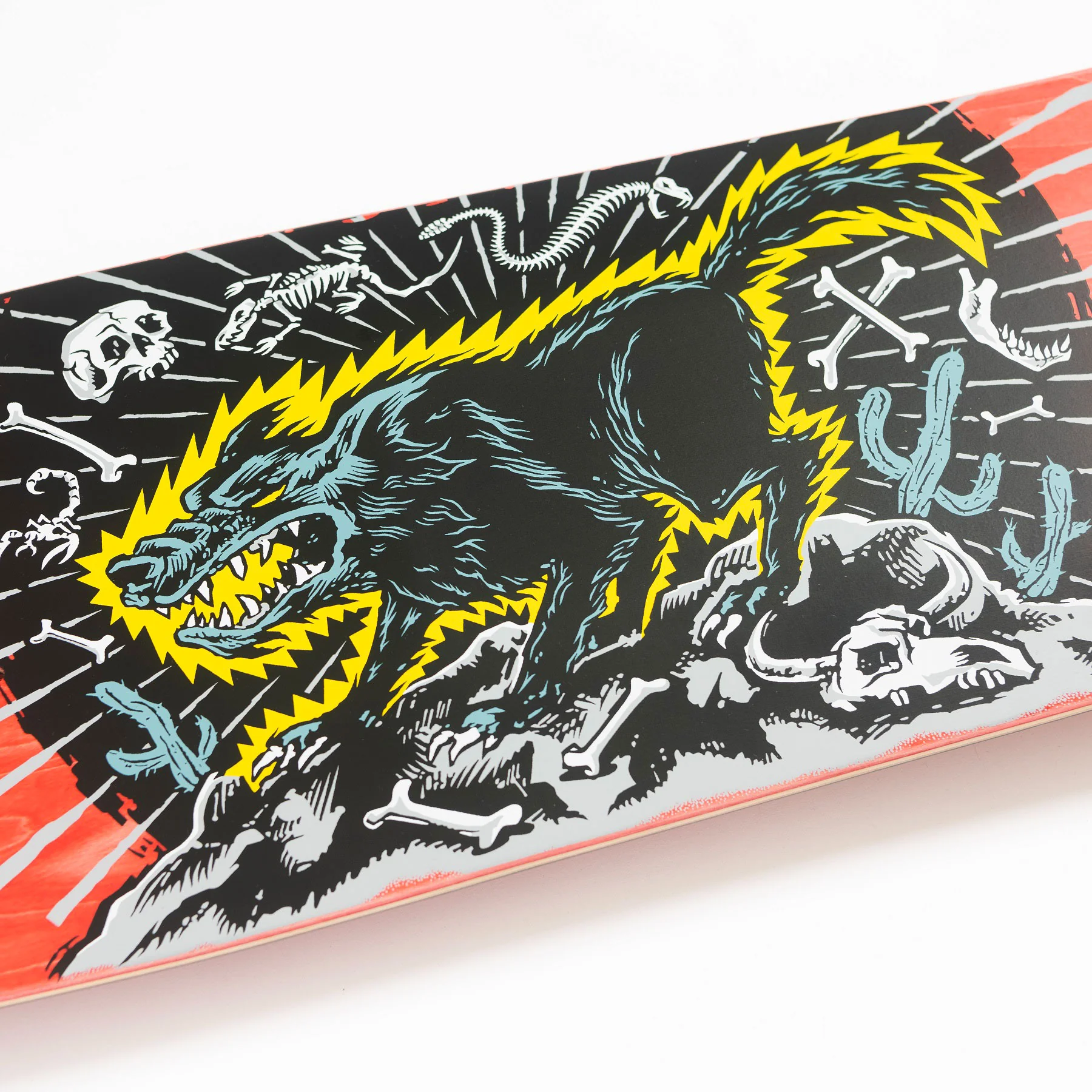 Santa Cruz Skateboard Complete Kendall Wolf Reissue 9.28" X 31.45" Old School - Image 2