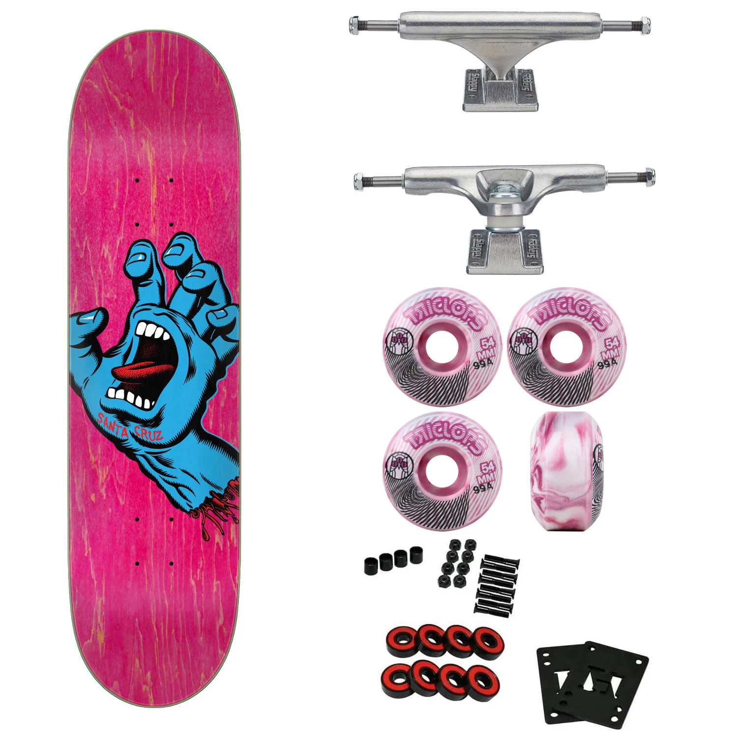 Santa Cruz Skateboard Complete Screaming Hand 7.8" Independent Triclops Upgrade
