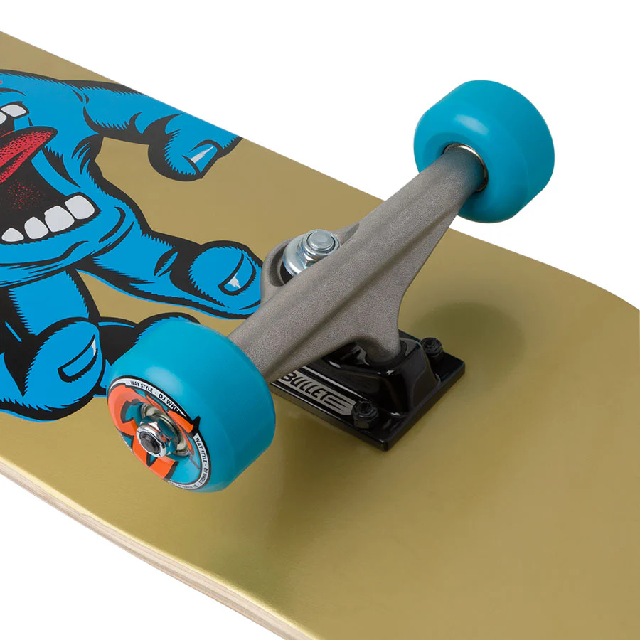 Santa Cruz Skateboard Complete Screaming Hand Gold 8.25" x 31.5" - Image 3