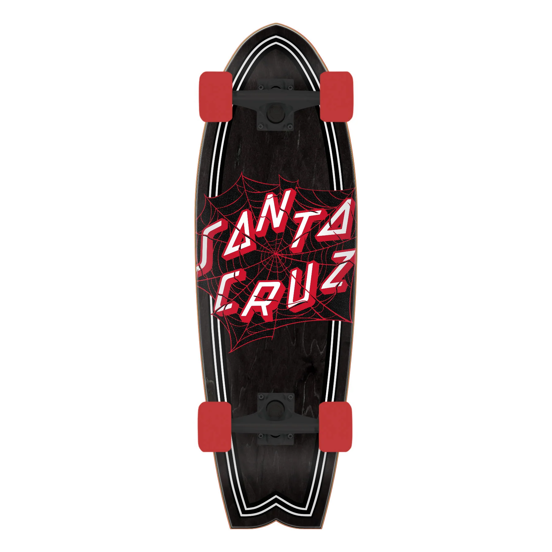 Santa Cruz Skateboard Cruiser Complete Tangled Web Shark 8.81" x 27.69" - Image 2
