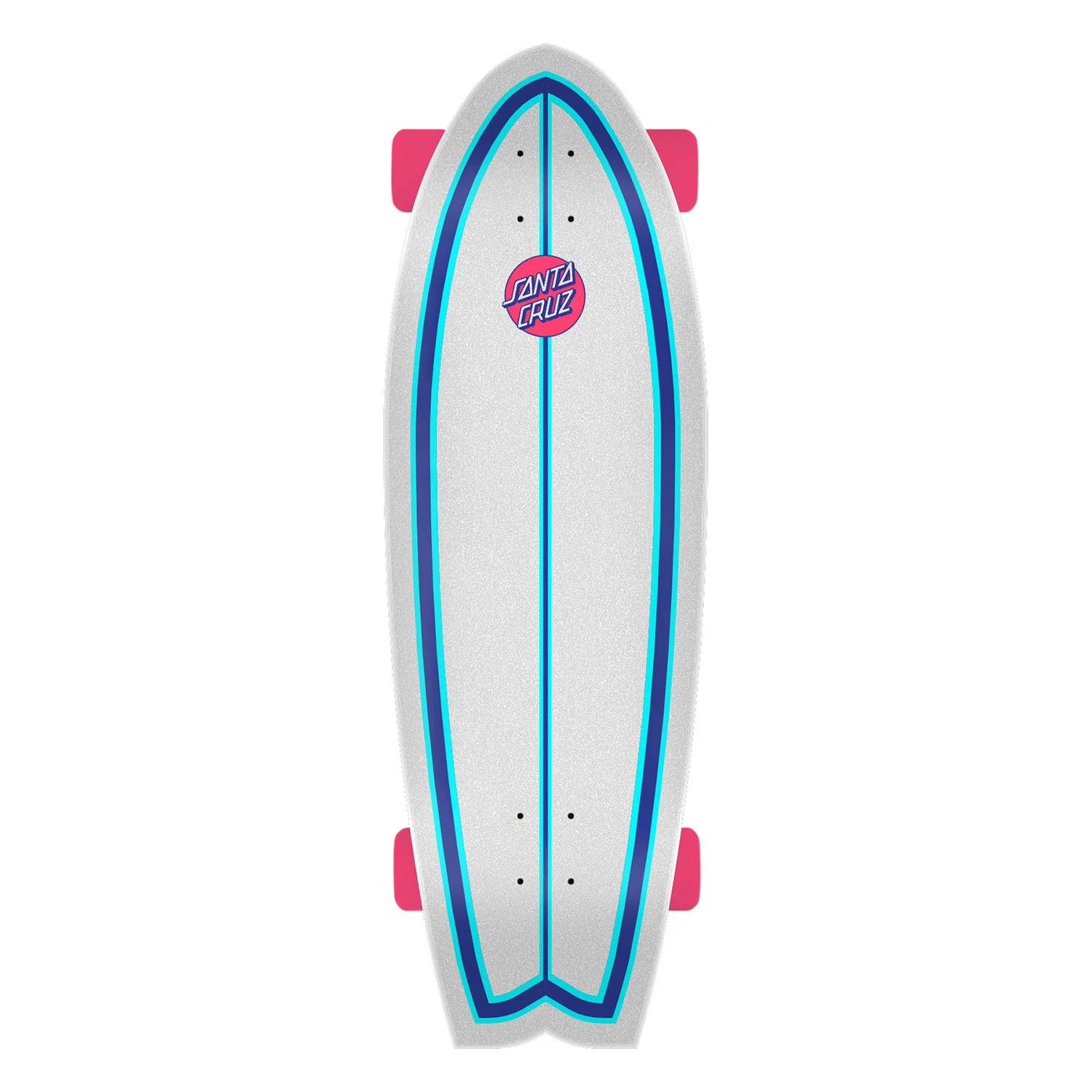 Santa Cruz Skateboard Cruiser Speed Wheels Shark 8.81" x 27.69" - Image 2