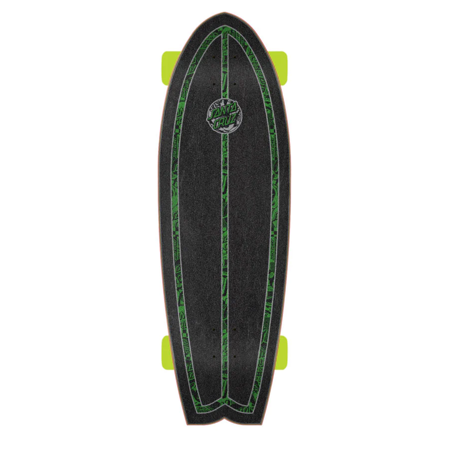 Santa Cruz Skateboard Cruisr Complete Flier Collage Dot Shark 8.8" x 27.7" - Image 3