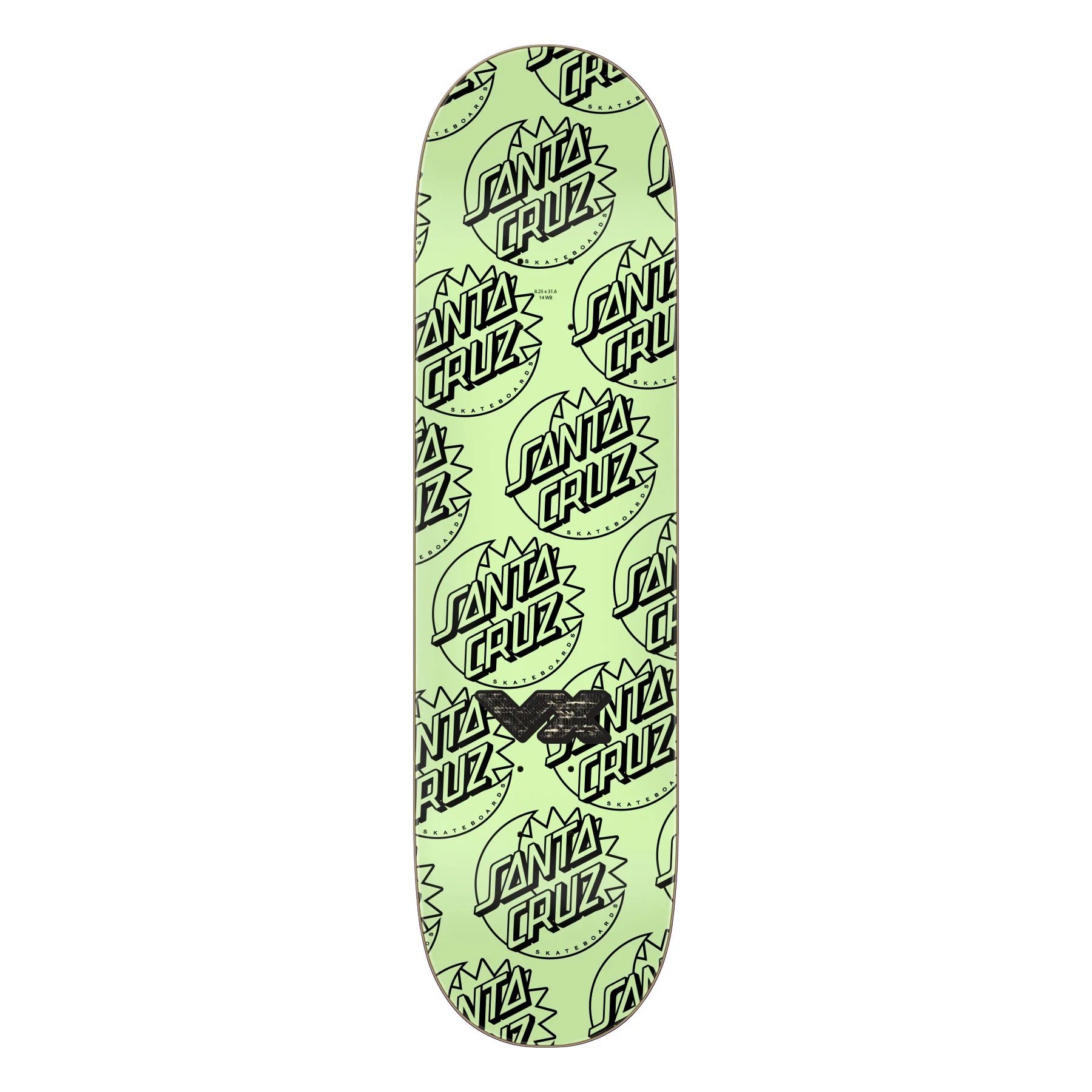 Santa Cruz Skateboard Deck Delfino Fortune Teller Glow VX 8.25" x 31.60" - Image 2