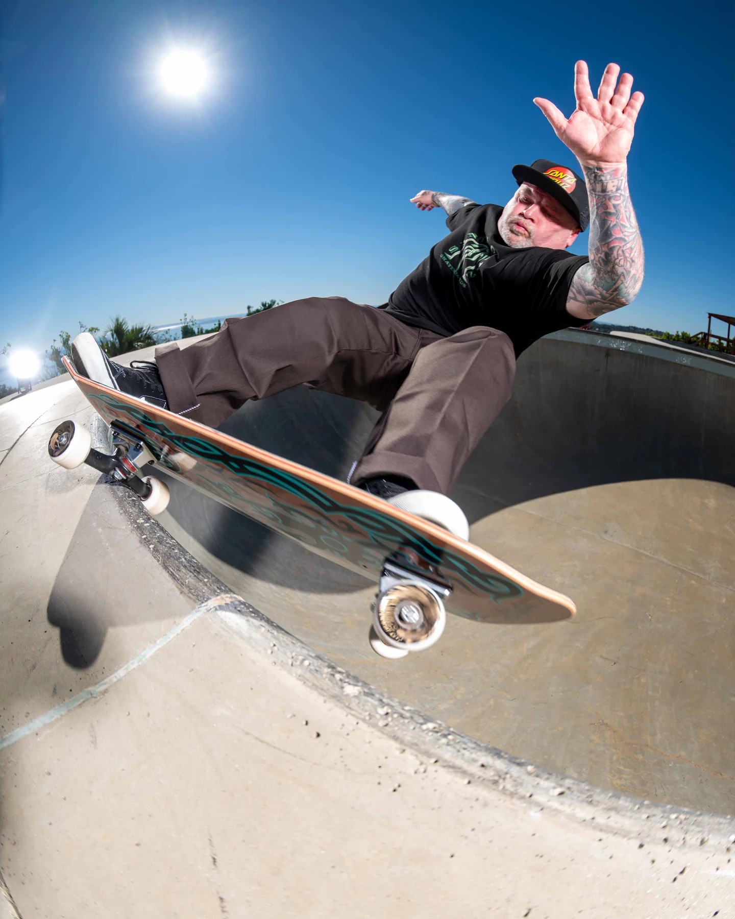 Santa Cruz Skateboard Deck Dressen Tribal Reissue 9.9" x 31.4" - Image 4
