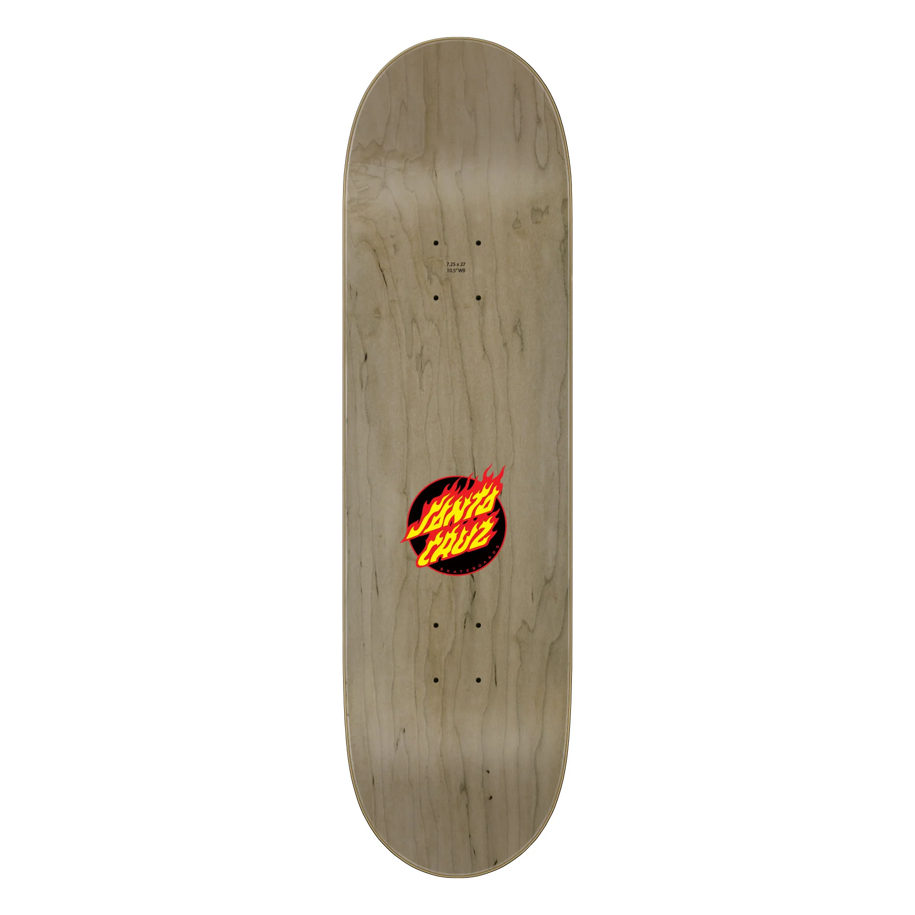 Santa Cruz Skateboard Deck Flame Dot 7.25" x 27" - Image 2