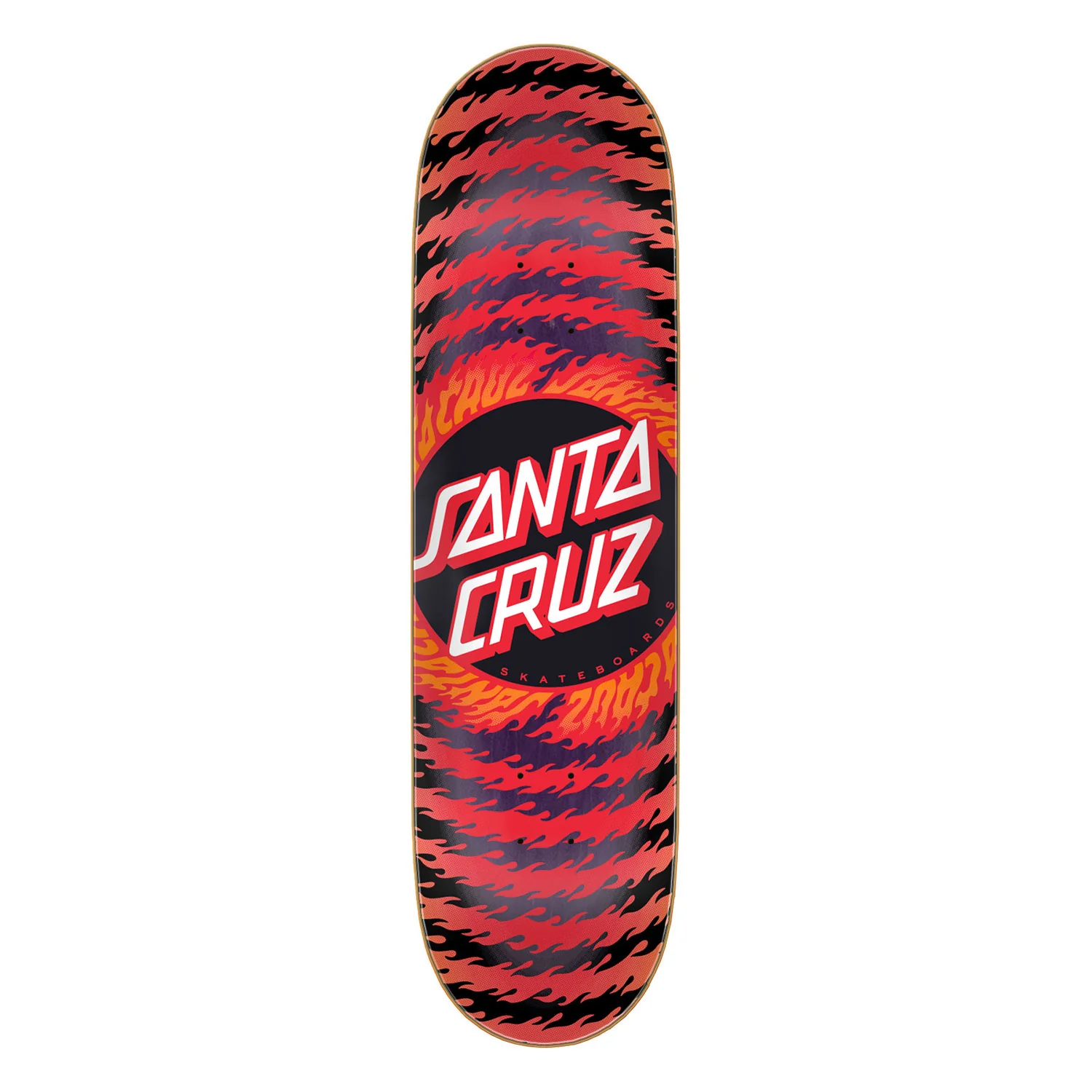 Santa Cruz Skateboard Deck Flame Ringed Dot 8.5" x 32"