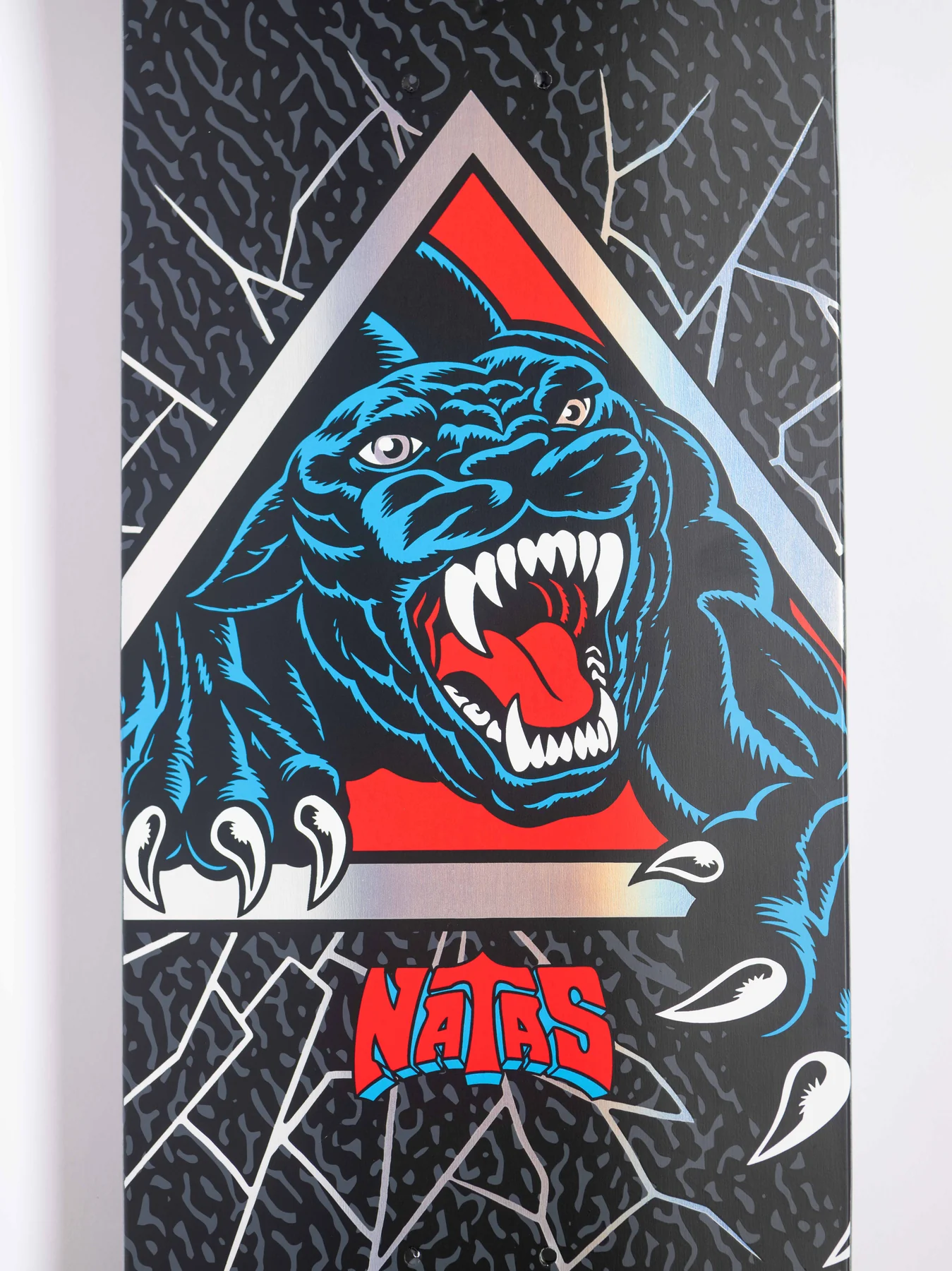Santa Cruz Skateboard Deck Natas Shattered Panther VX Tri-X 9.0" x 32.15" - Image 3