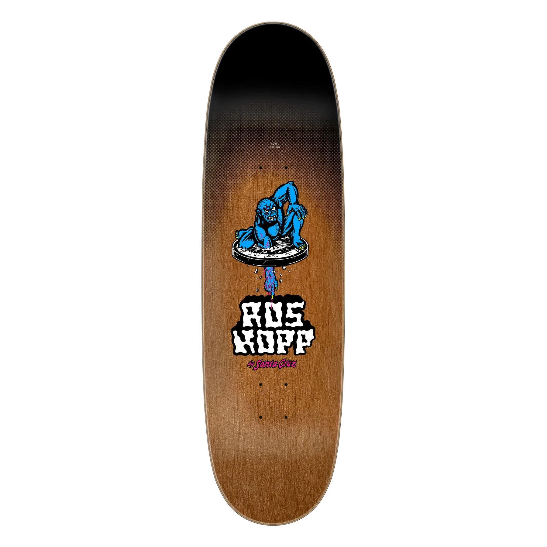 Santa Cruz Skateboard Deck Roskopp Screaming Arm 9.0" x 32" - Image 2