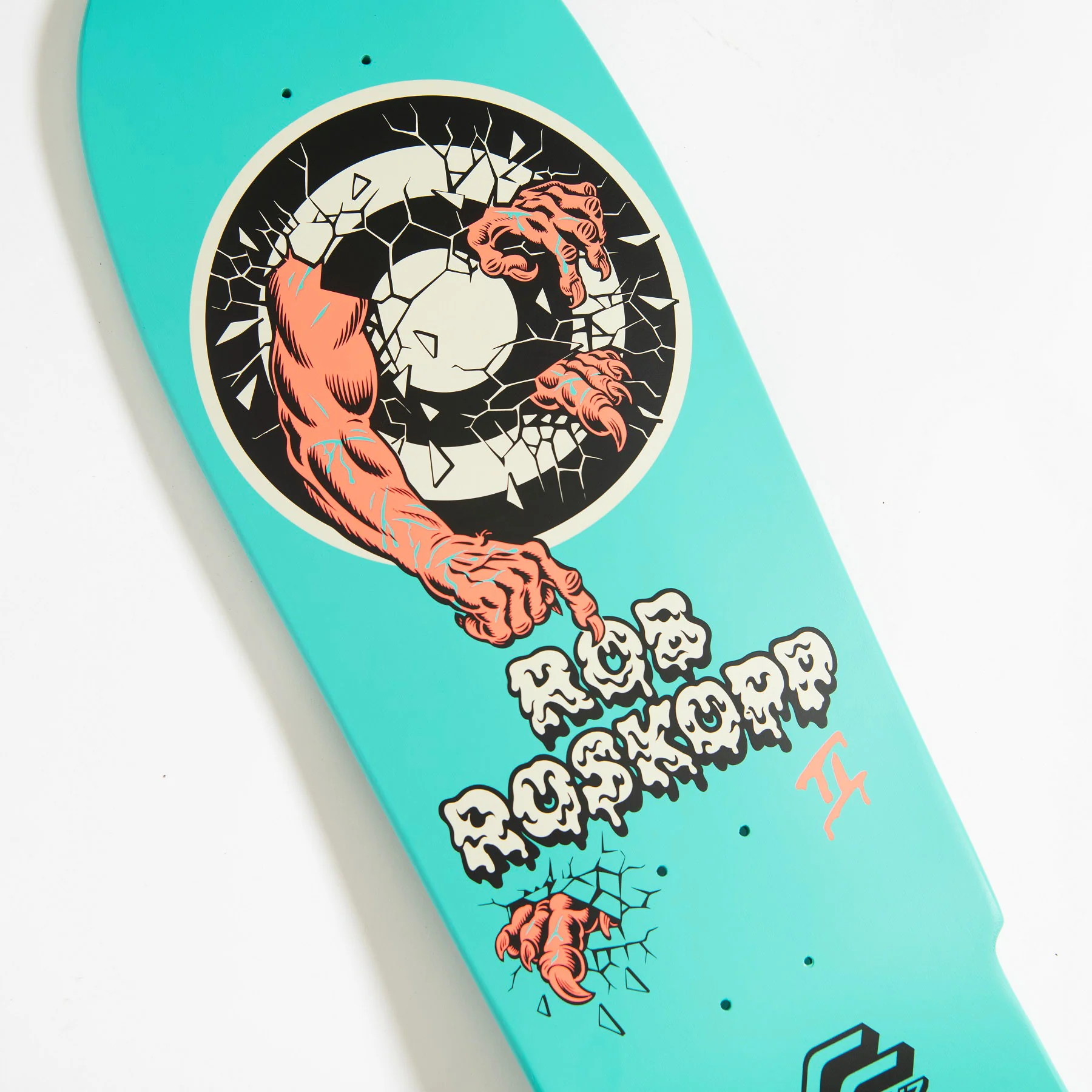 Santa Cruz Skateboard Deck Roskopp Two Reissue 10.35"  x  30.06" Old School - Image 3