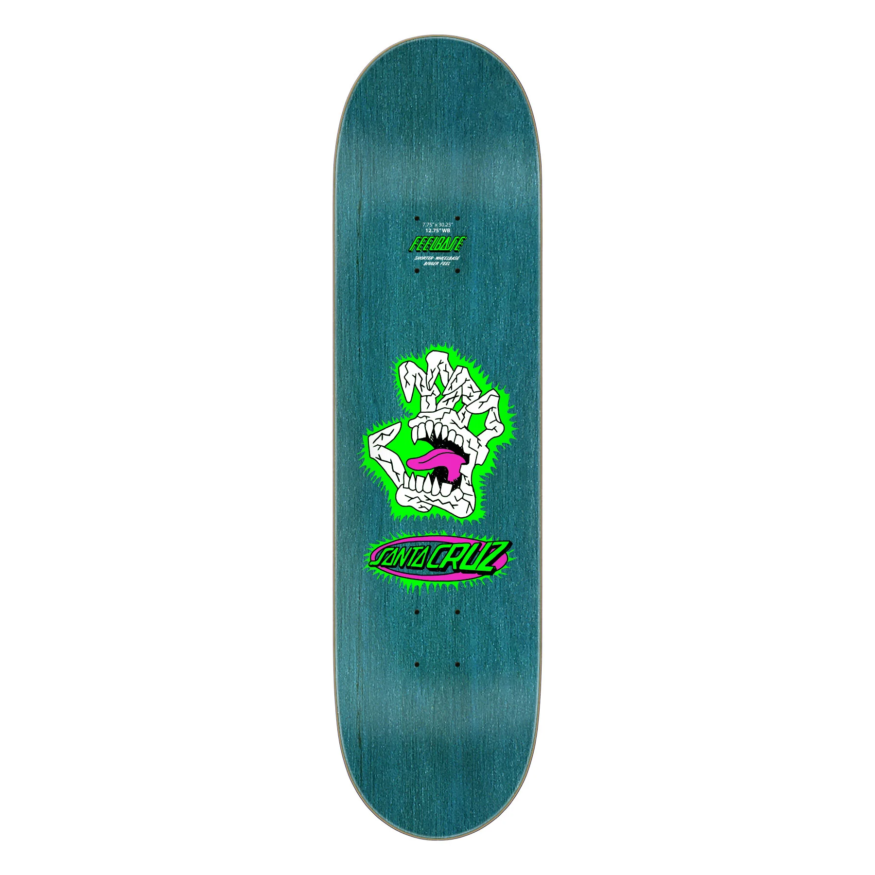 Santa Cruz Skateboard Deck Scribble Head FeelBase 7.75" x 30.25" - Image 2