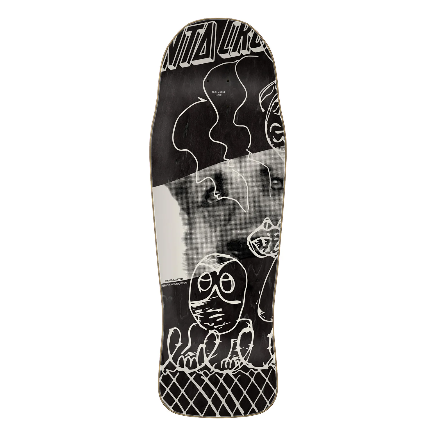Santa Cruz Skateboard Deck Winkowski Tribute 10.34" x 30.54" - Image 2
