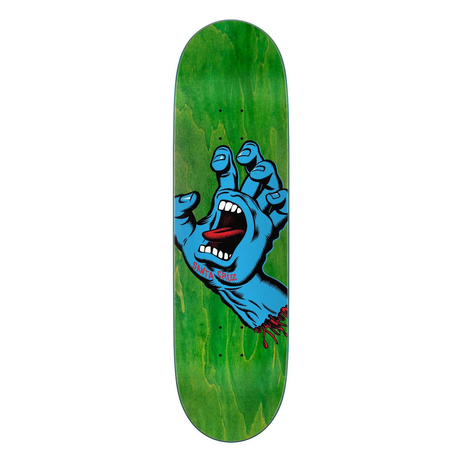 Santa Cruz Skateboard Green 8.8" with Independent Mids Trucks, Triclops Wheels - Image 2