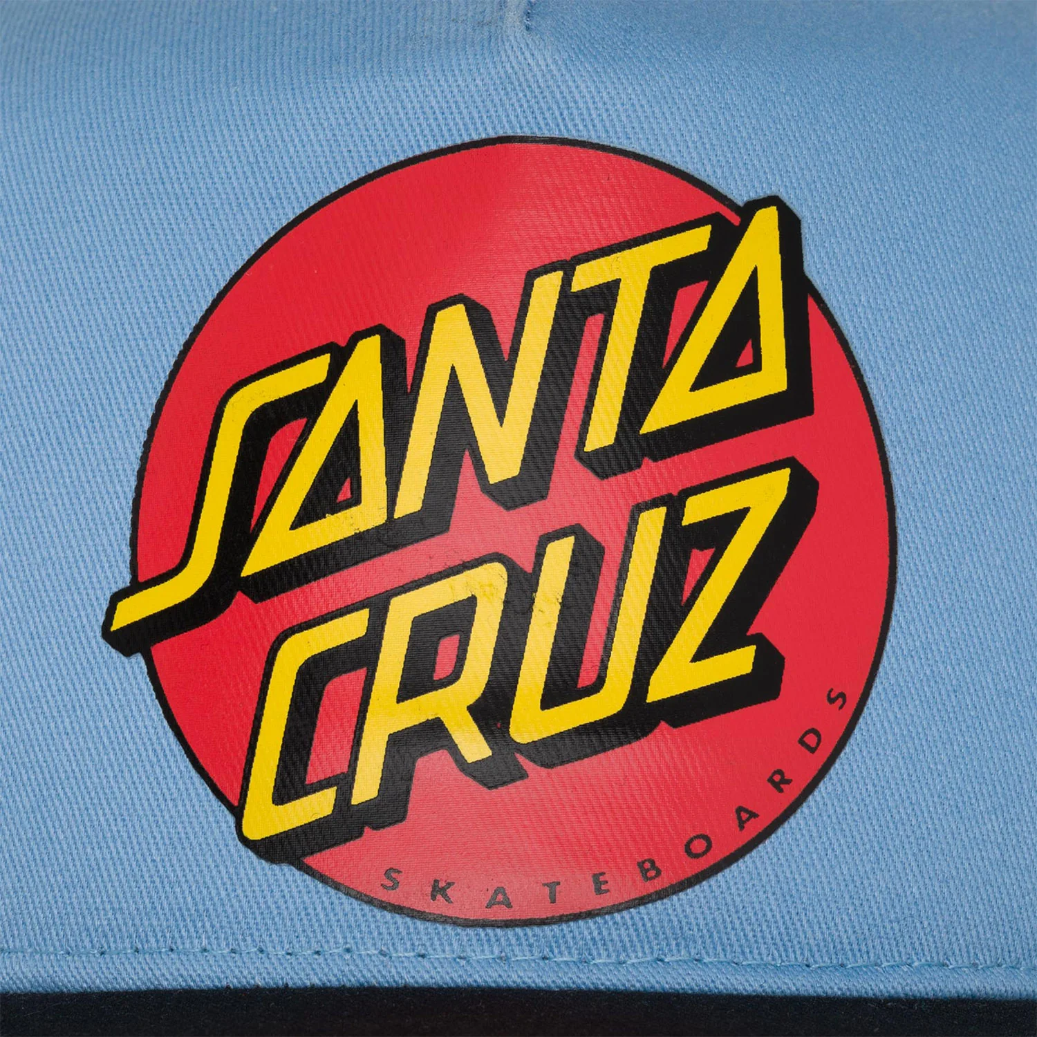 Santa Cruz Skateboard Hat Classic Dot Mesh Trucker Carolina Blue OS - Image 4