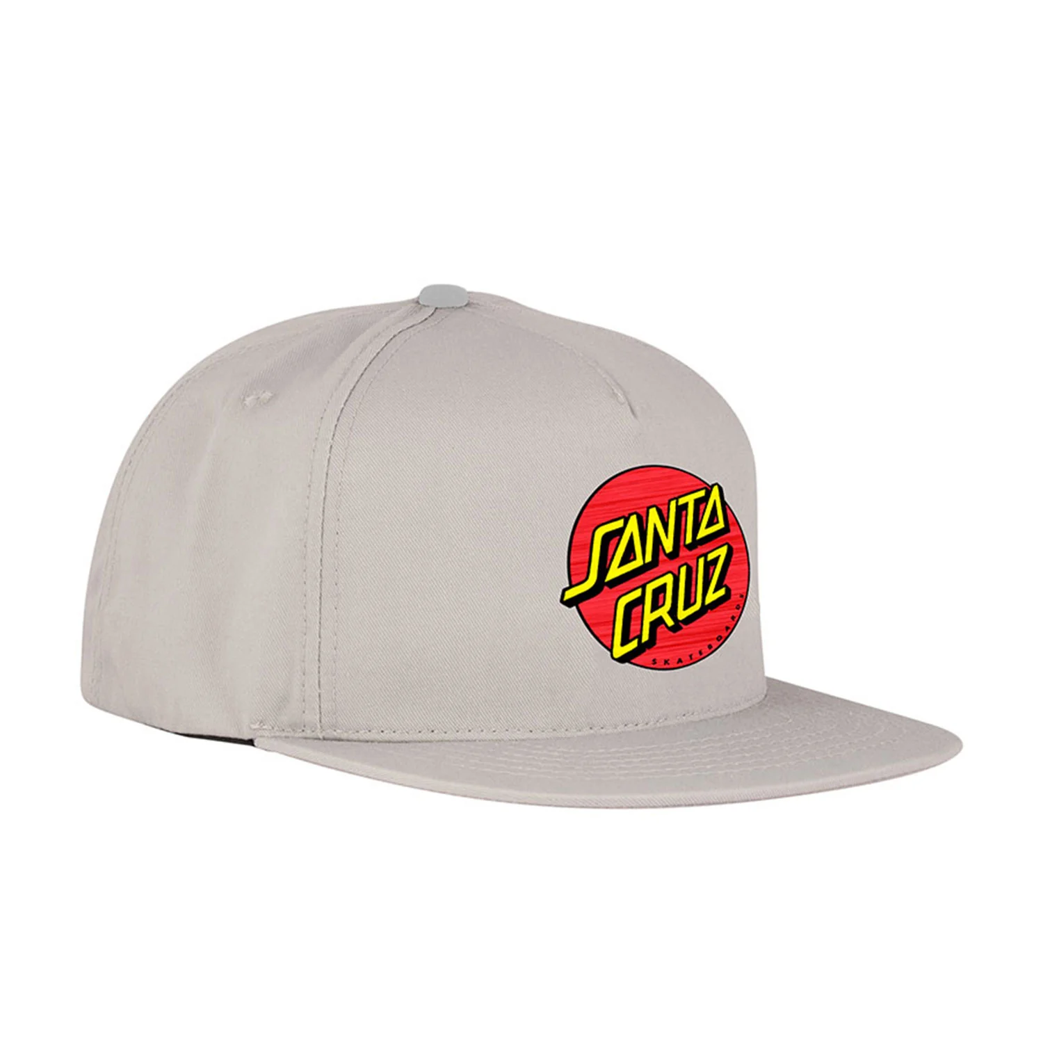Santa Cruz Skateboard Hat Classic Snapback Grey OS - Image 3
