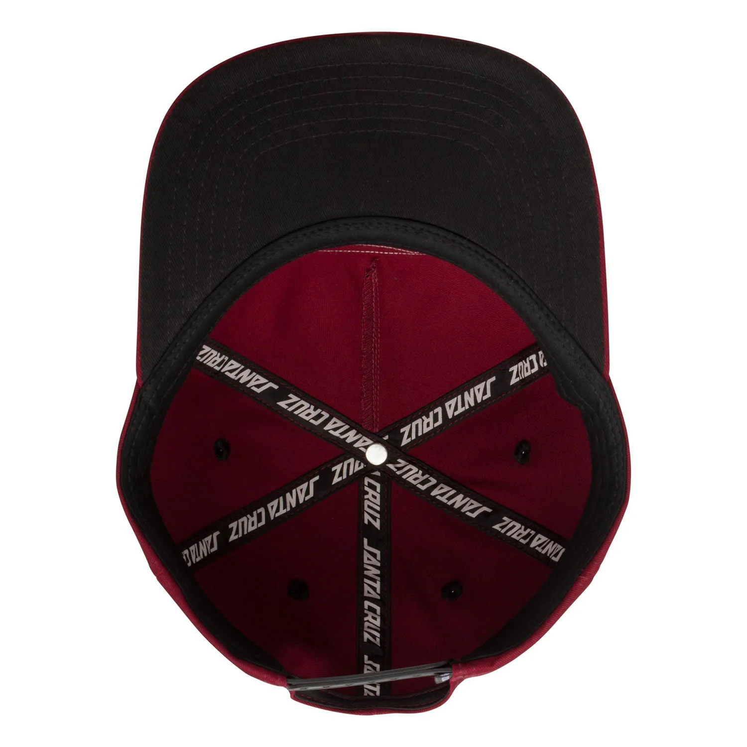 Santa Cruz Skateboard Hat Kendall Wolf Dot Burgundy OS - Image 4