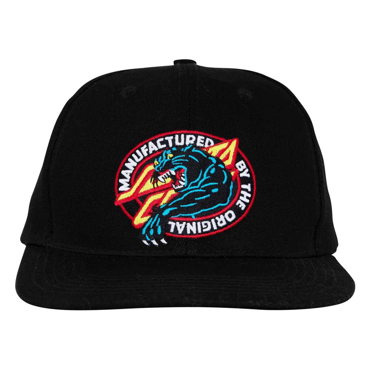 Santa Cruz Skateboard Hat Natas MFG Panther Snapback Black - Image 3