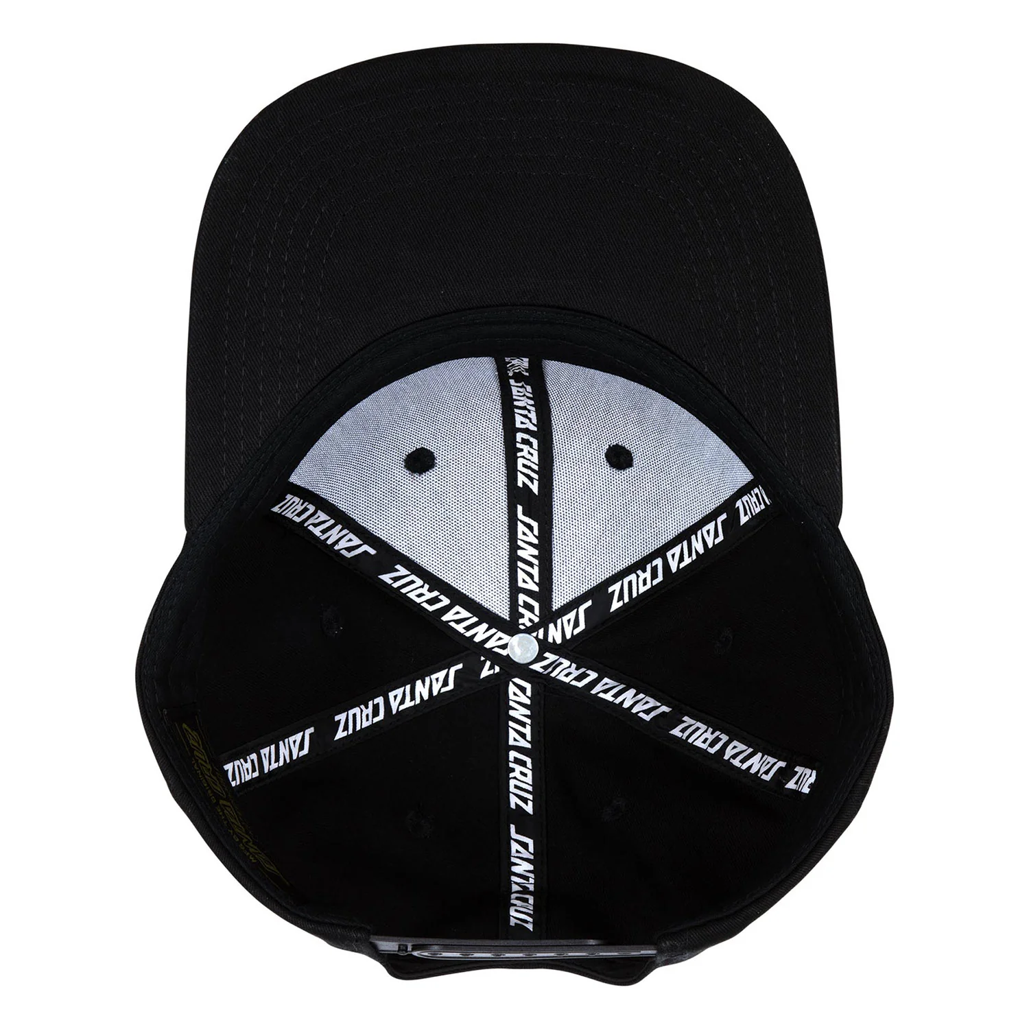 Santa Cruz Skateboard Hat Natas MFG Panther Snapback Black - Image 4