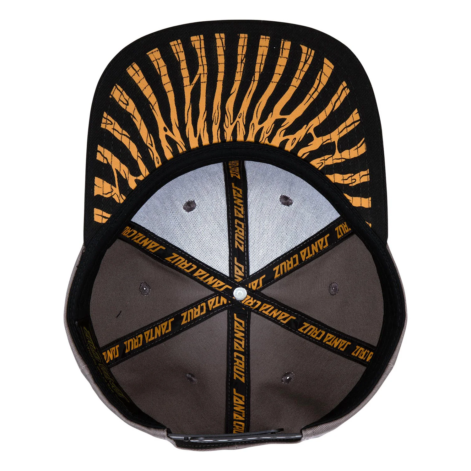 Santa Cruz Skateboard Hat Screaming Connect Snapback Char/Black - Image 4